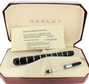 2007 BEXLEY OWNERS CLUB LIMITED EDITION DARK MAHOGANY EBONITE FOUNTAIN PEN NEVER INKED MINT
