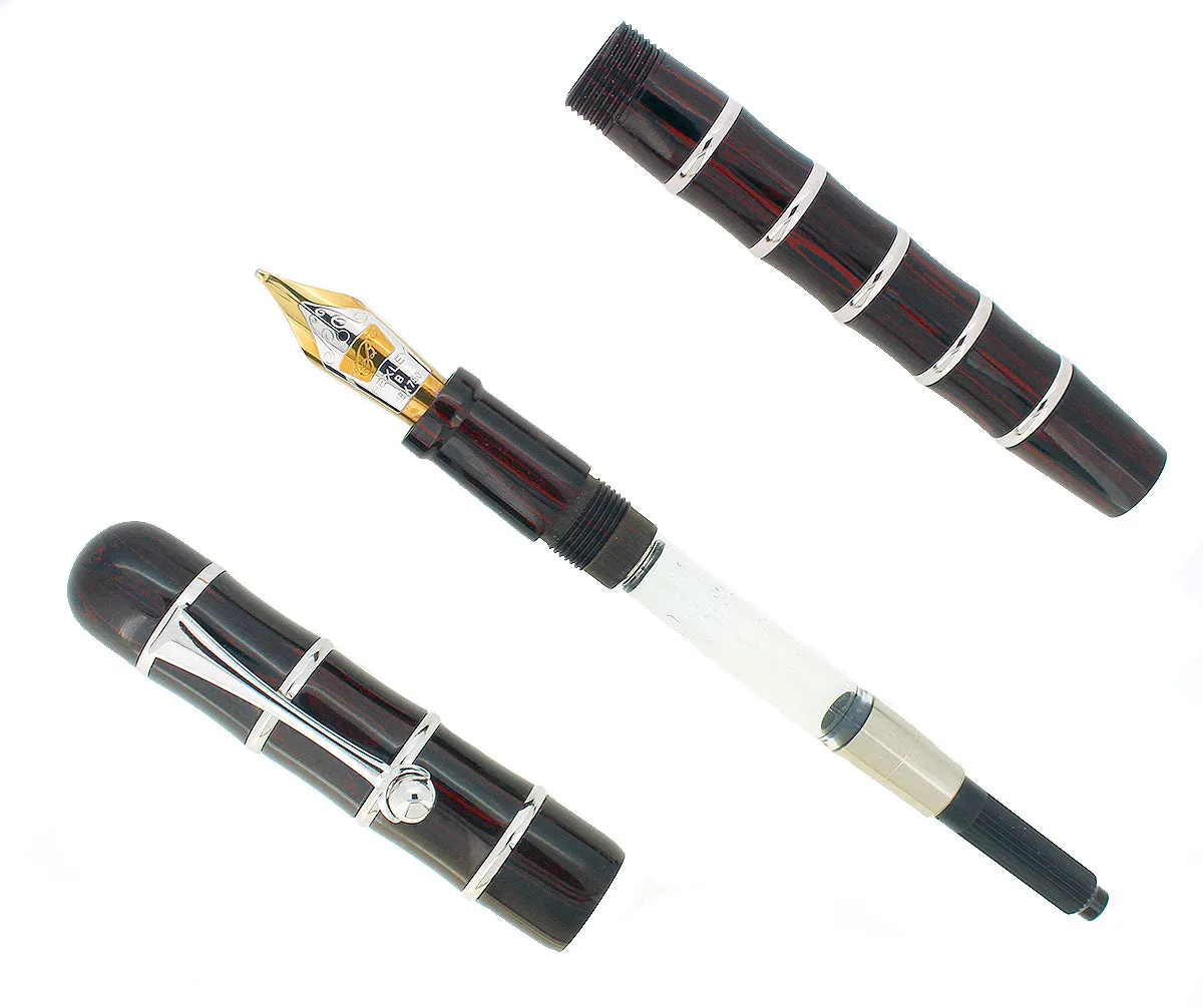 2007 BEXLEY OWNERS CLUB LIMITED EDITION DARK MAHOGANY EBONITE FOUNTAIN PEN NEVER INKED MINT
