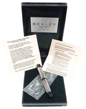 2008 BEXLEY OWNERS CLUB LIMITED EDITION 29/150 STERLING FOUNTAIN PEN NOS NEVER INKED