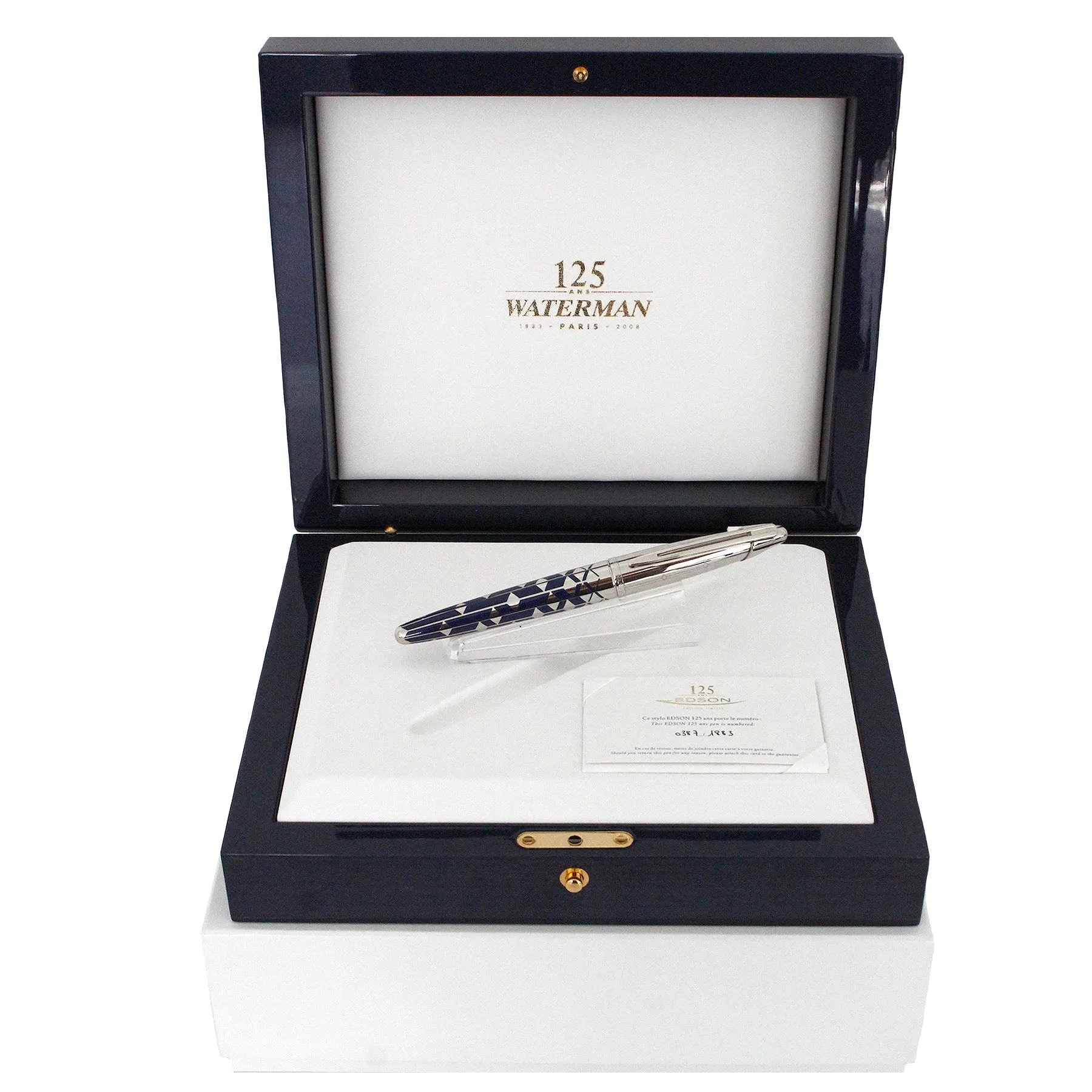 2008 WATERMAN EDSON 125TH ANNIVERSARY LIMITED EDITION 387/1883 FOUNTAIN PEN NEVER INKED
