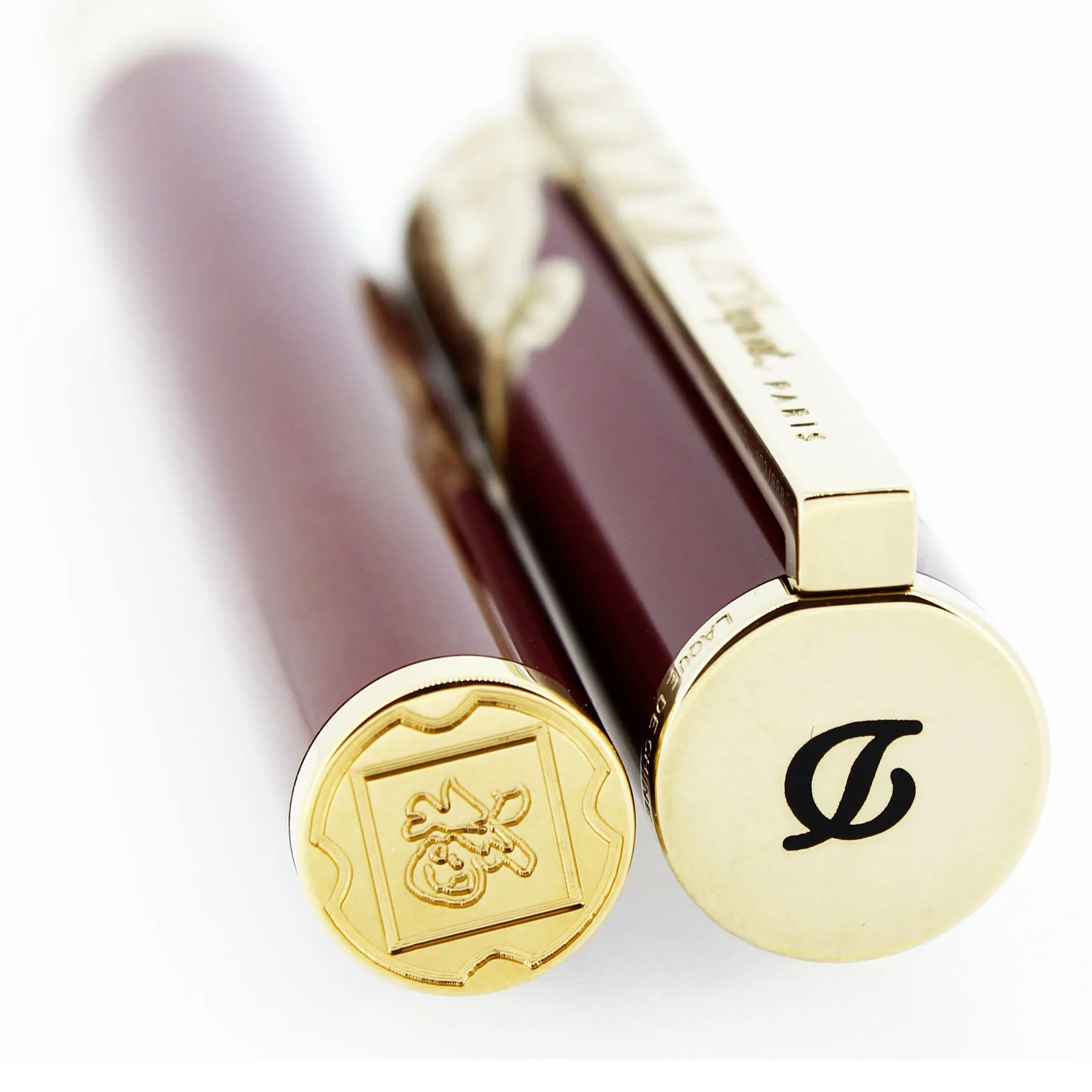 2015 ST DUPONT NEO CLASSIQUE RED CHINESE LACQUER YEAR OF THE GOAT FOUNTAIN PEN NEVER INKED