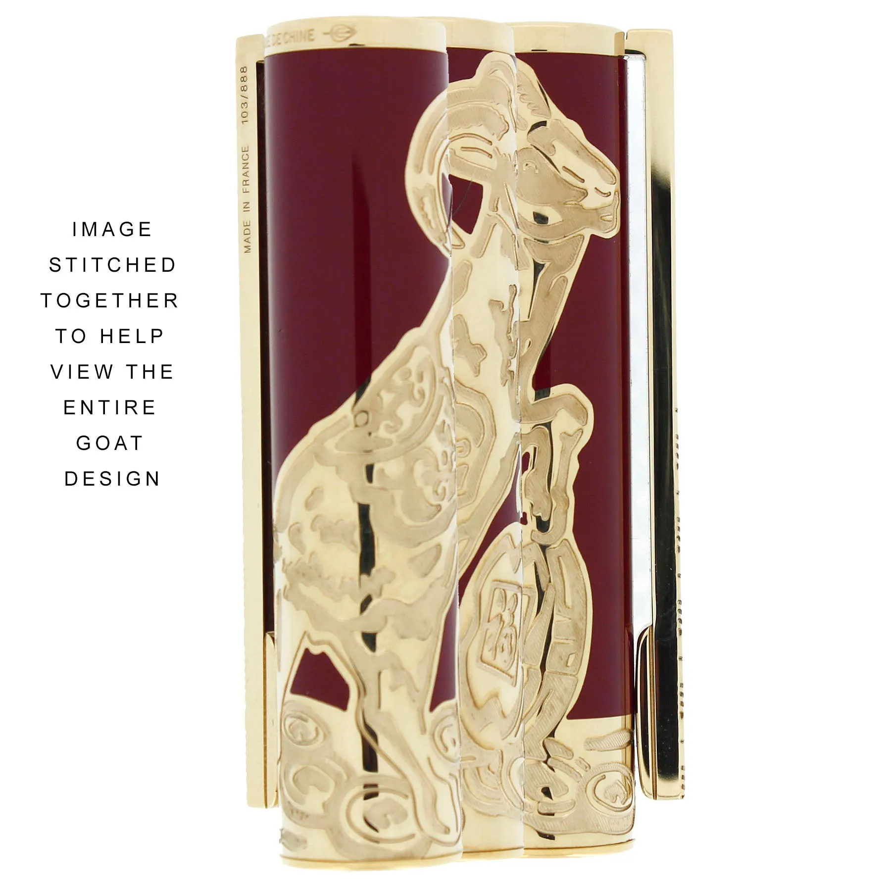 2015 ST DUPONT NEO CLASSIQUE RED CHINESE LACQUER YEAR OF THE GOAT FOUNTAIN PEN NEVER INKED