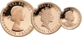2021 Sovereign Gold Proof Three Coin Set