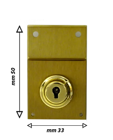 33B - key lock for briefcase