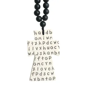 558 Ceramic Cross Celtic words (only 1 available)