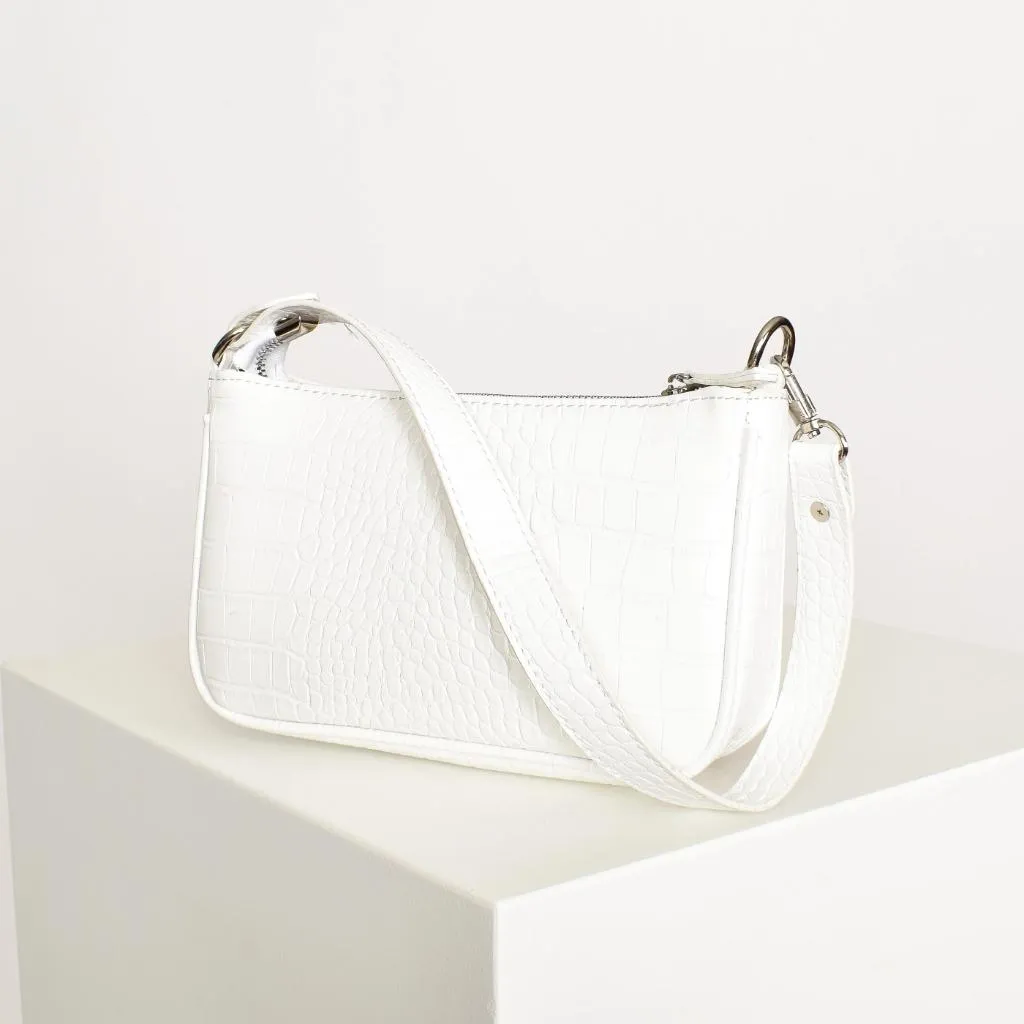 Adorne - Mini Croc Baguette Bag