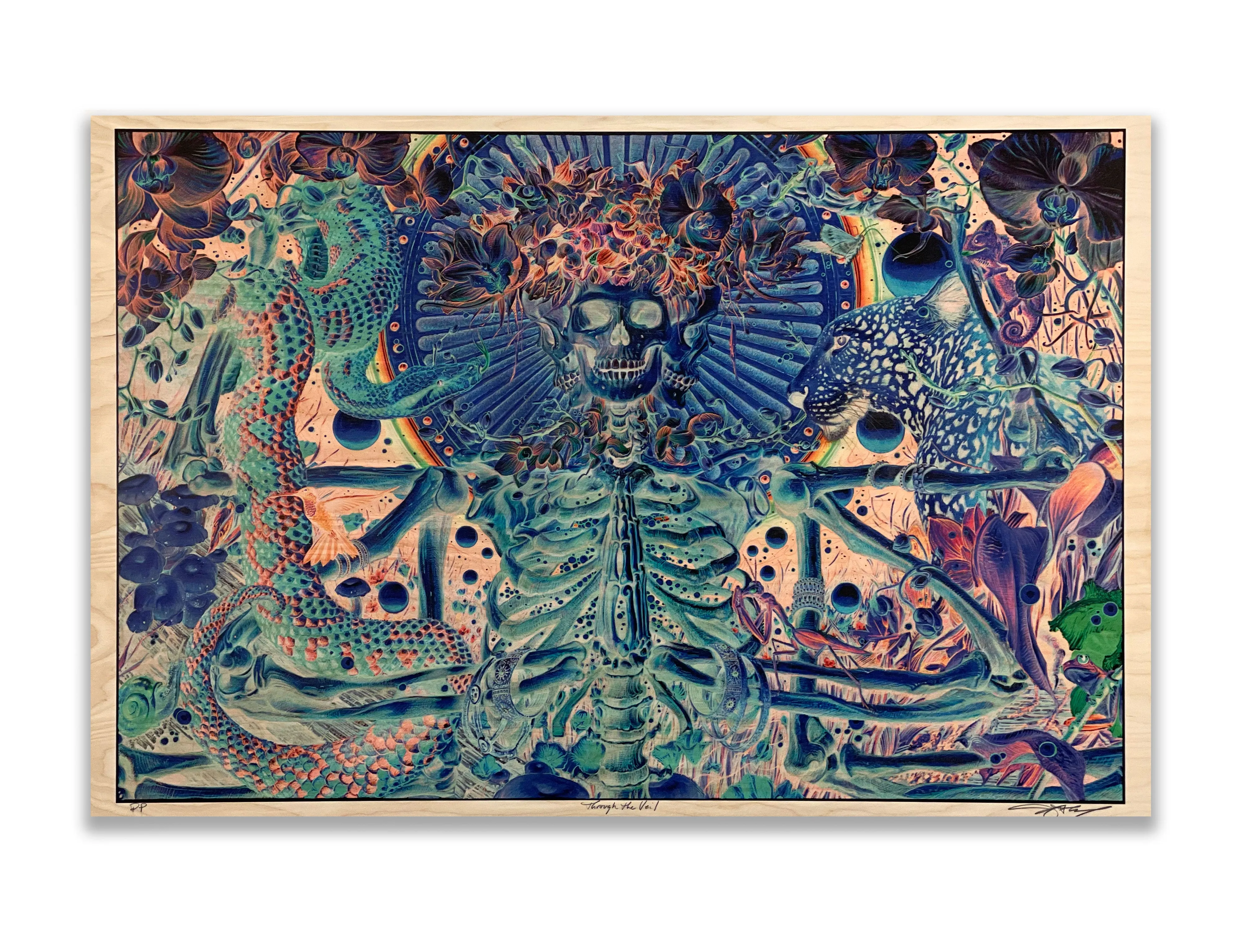 AJ Masthay - "Through the Veil" wood panel