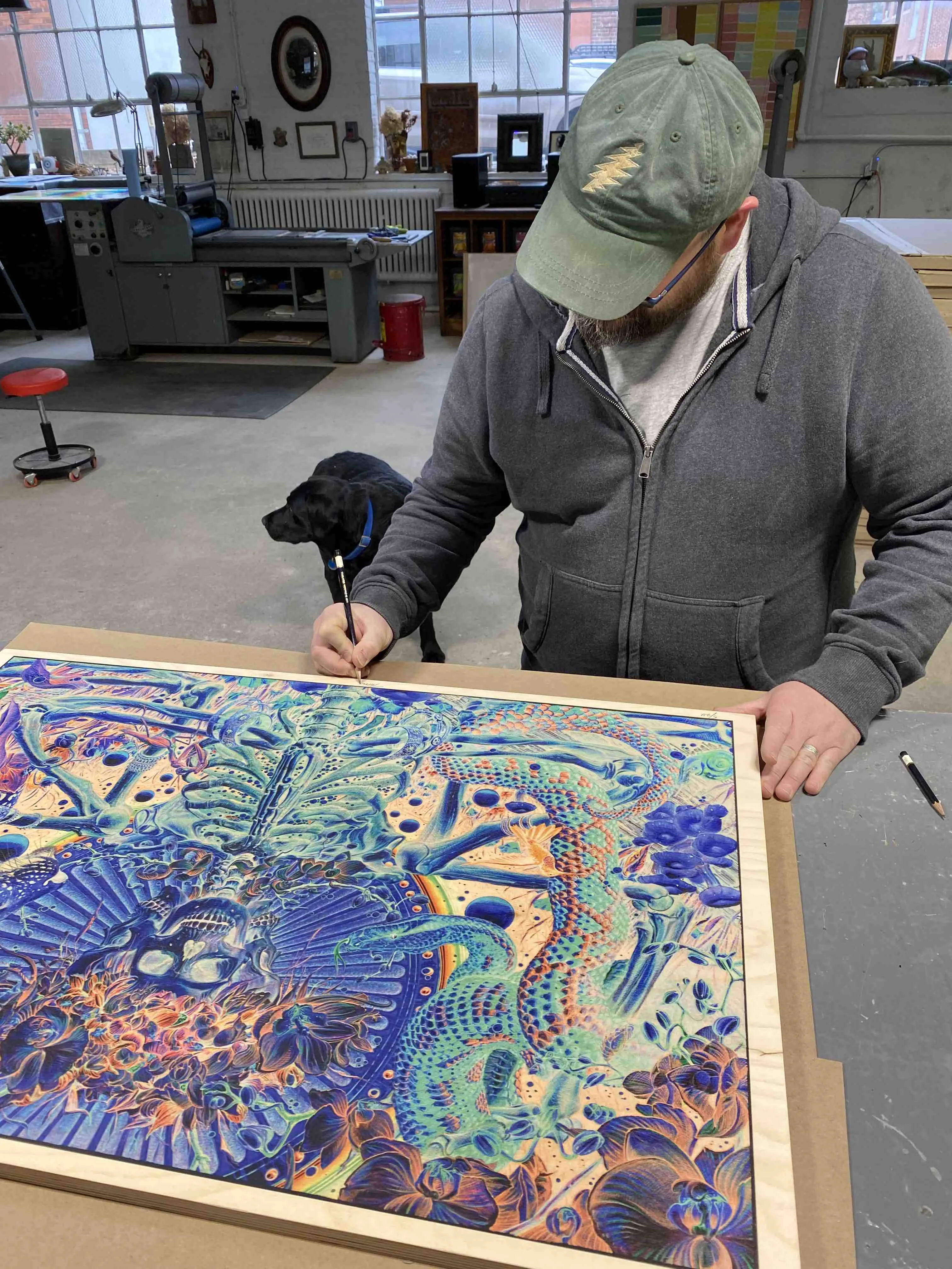 AJ Masthay - "Through the Veil" wood panel