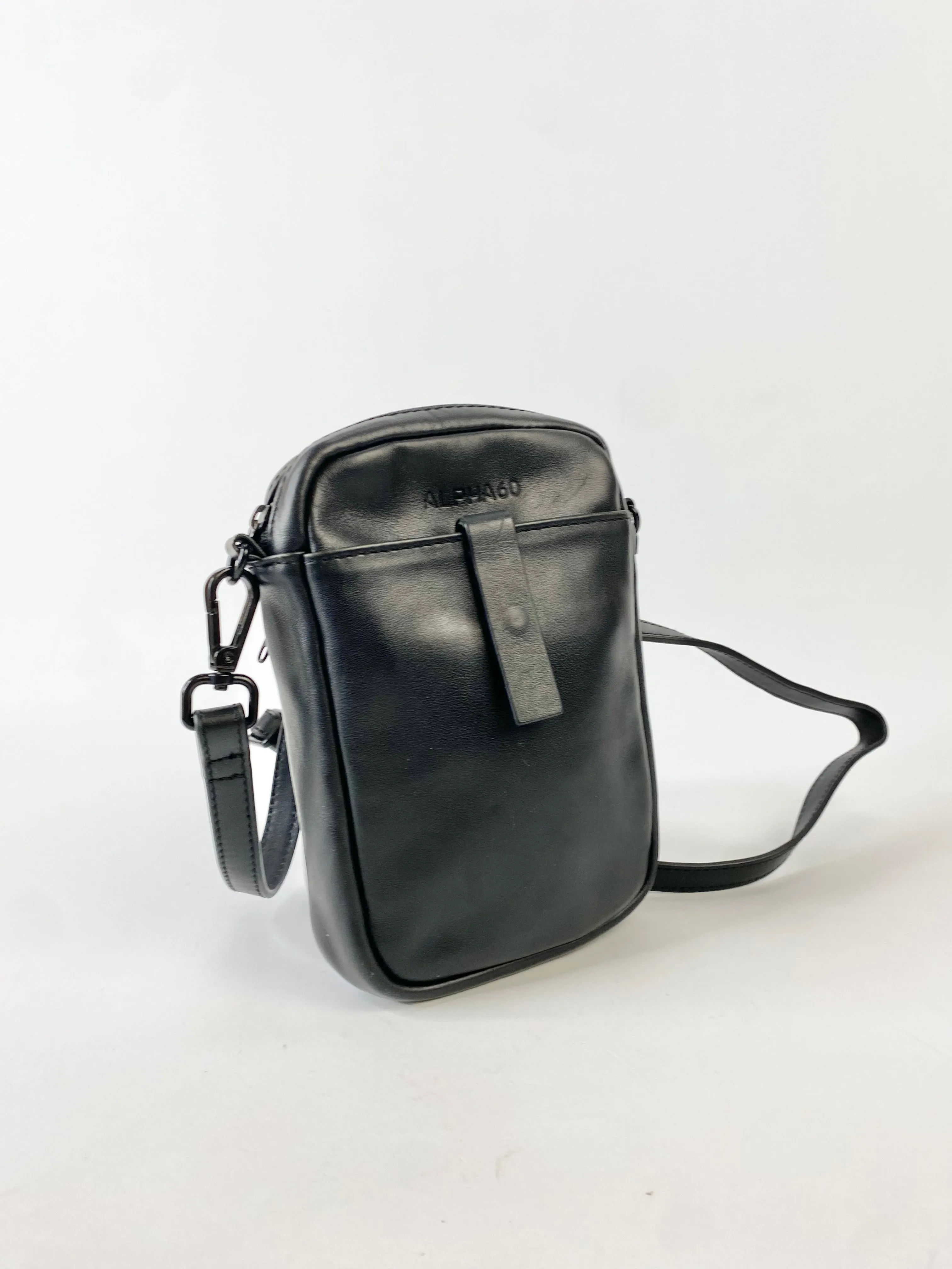 Alpha 60 Black Cross Body Phone Bag