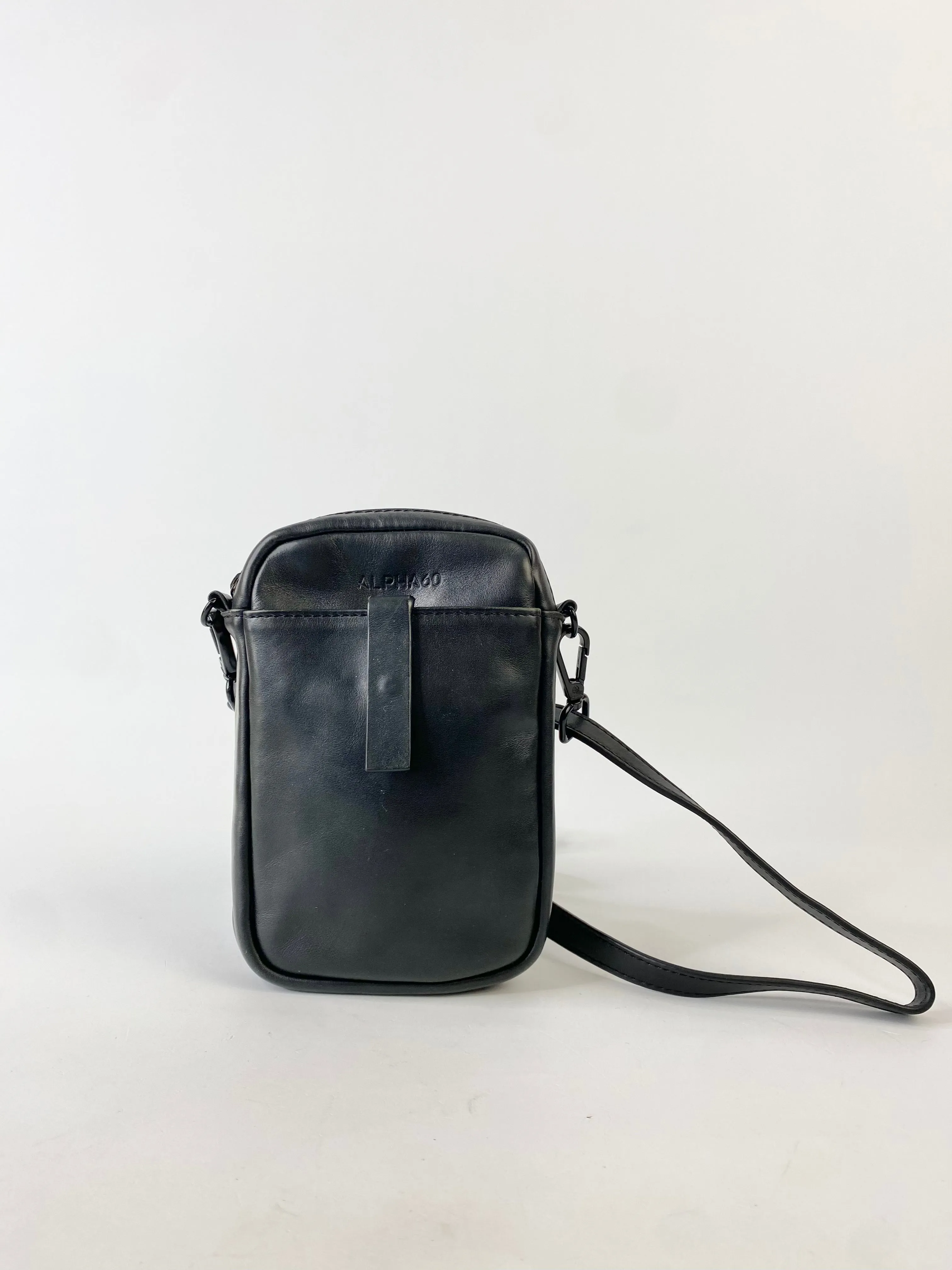 Alpha 60 Black Cross Body Phone Bag