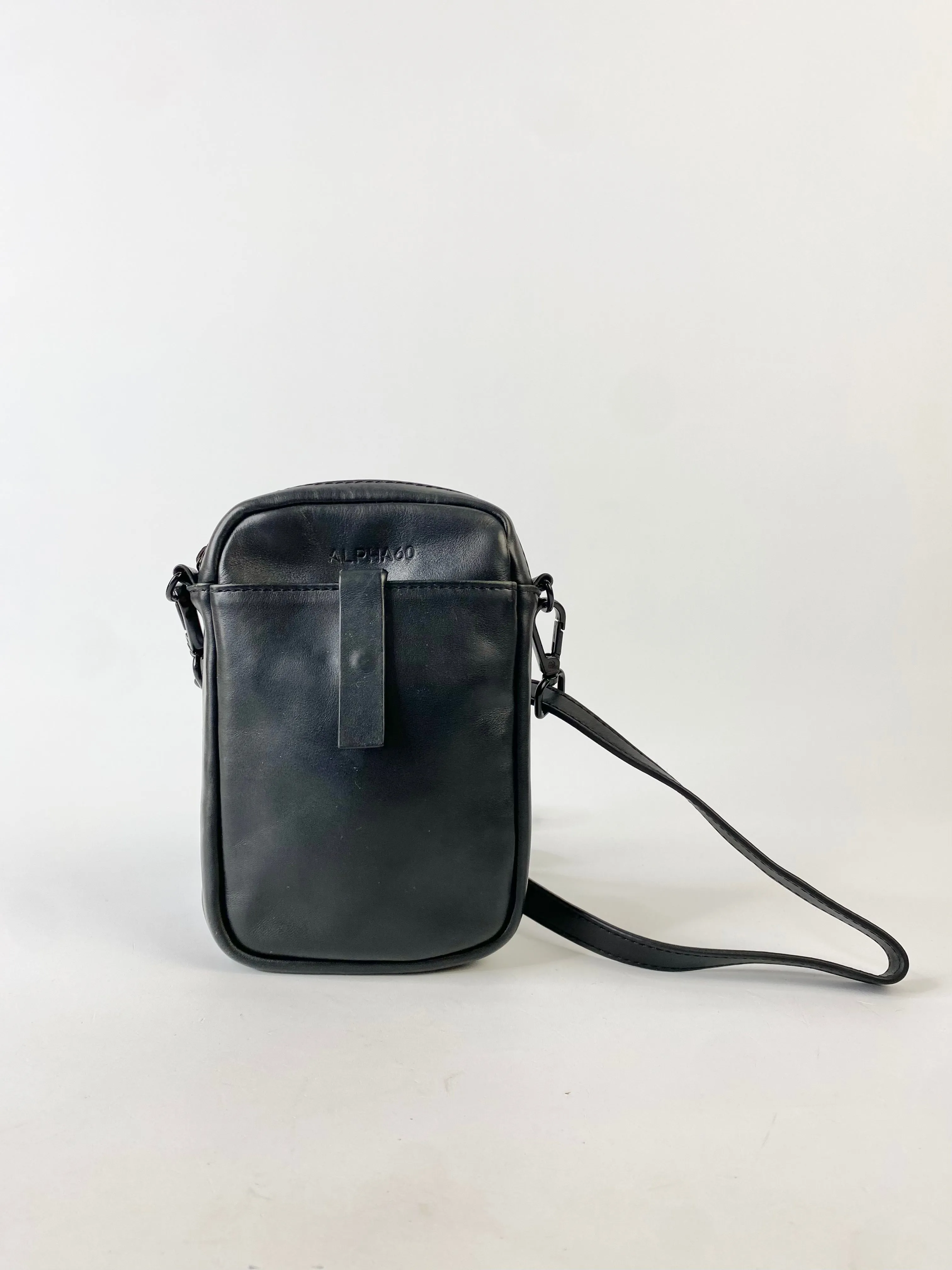 Alpha 60 Black Cross Body Phone Bag