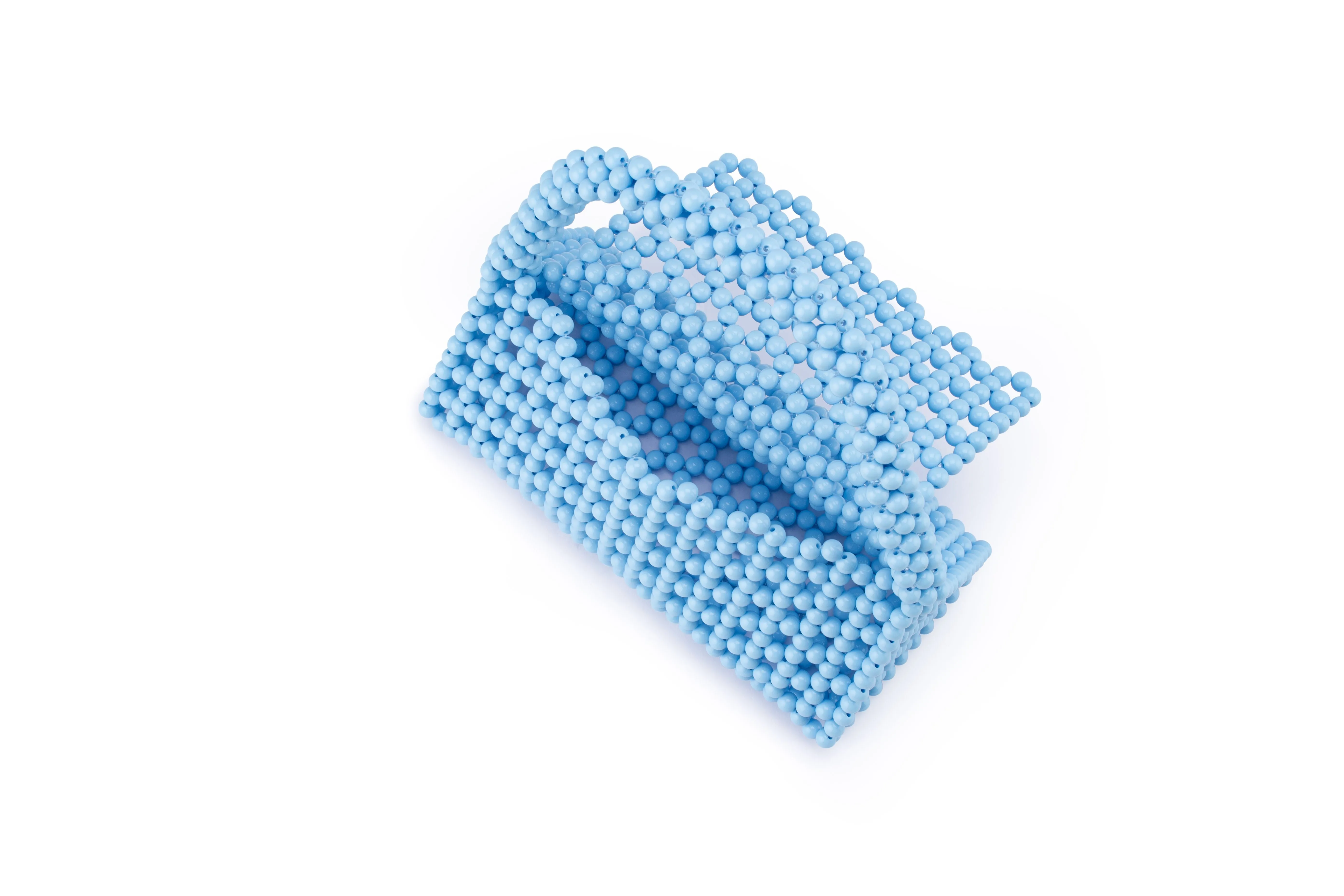 Amrita Bead Top Handle Bag (Blue)