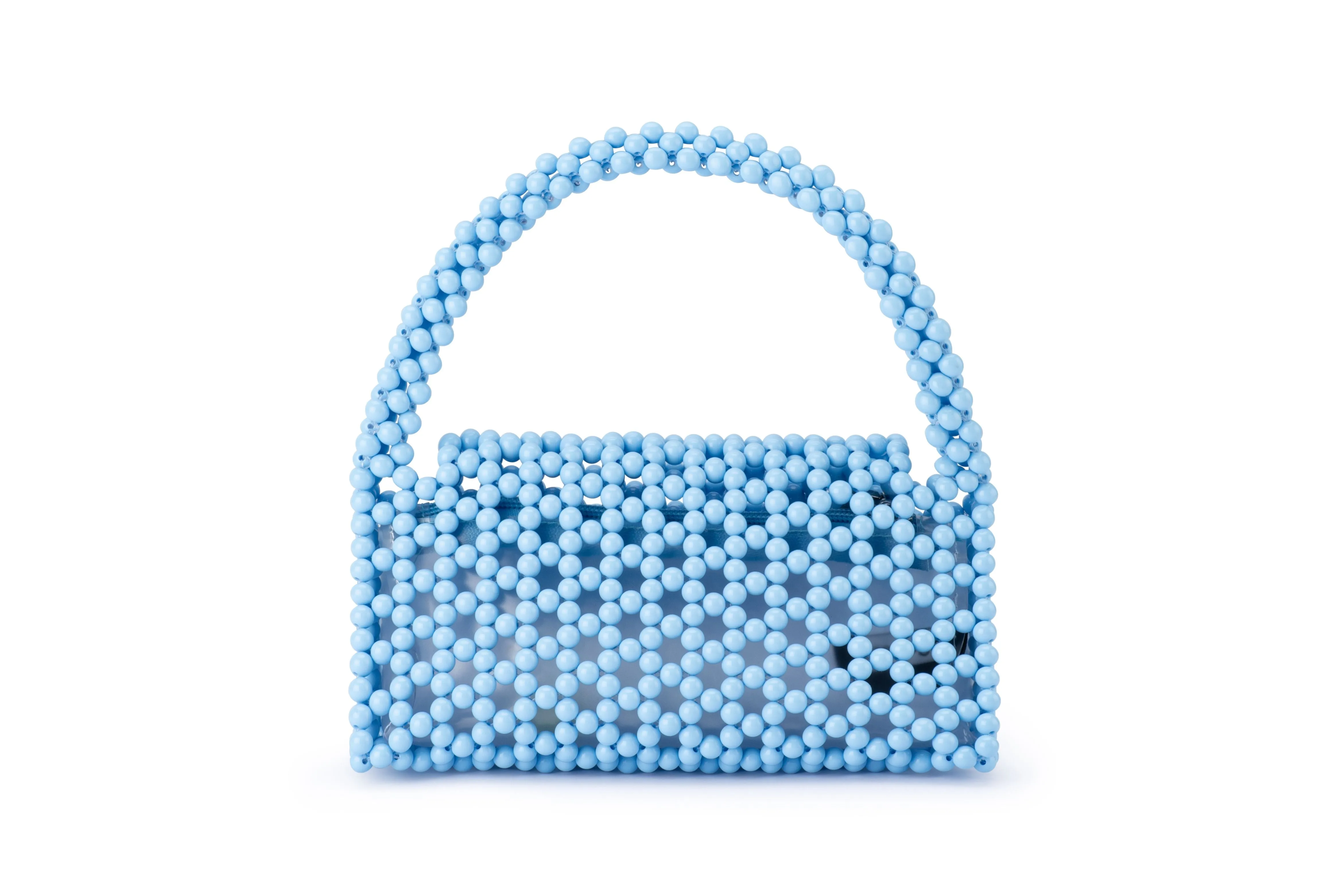 Amrita Bead Top Handle Bag (Blue)