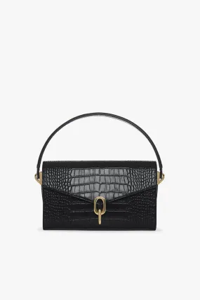 Anine Bing - Colette Bag in Black Croco