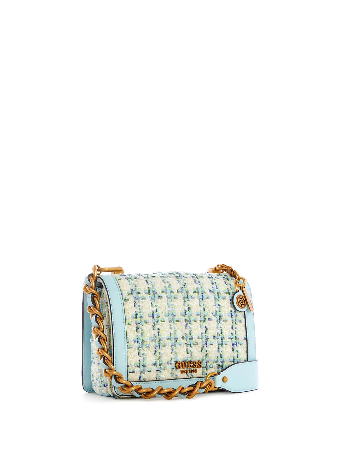 Aqua Blue Abey Crossbody Bag