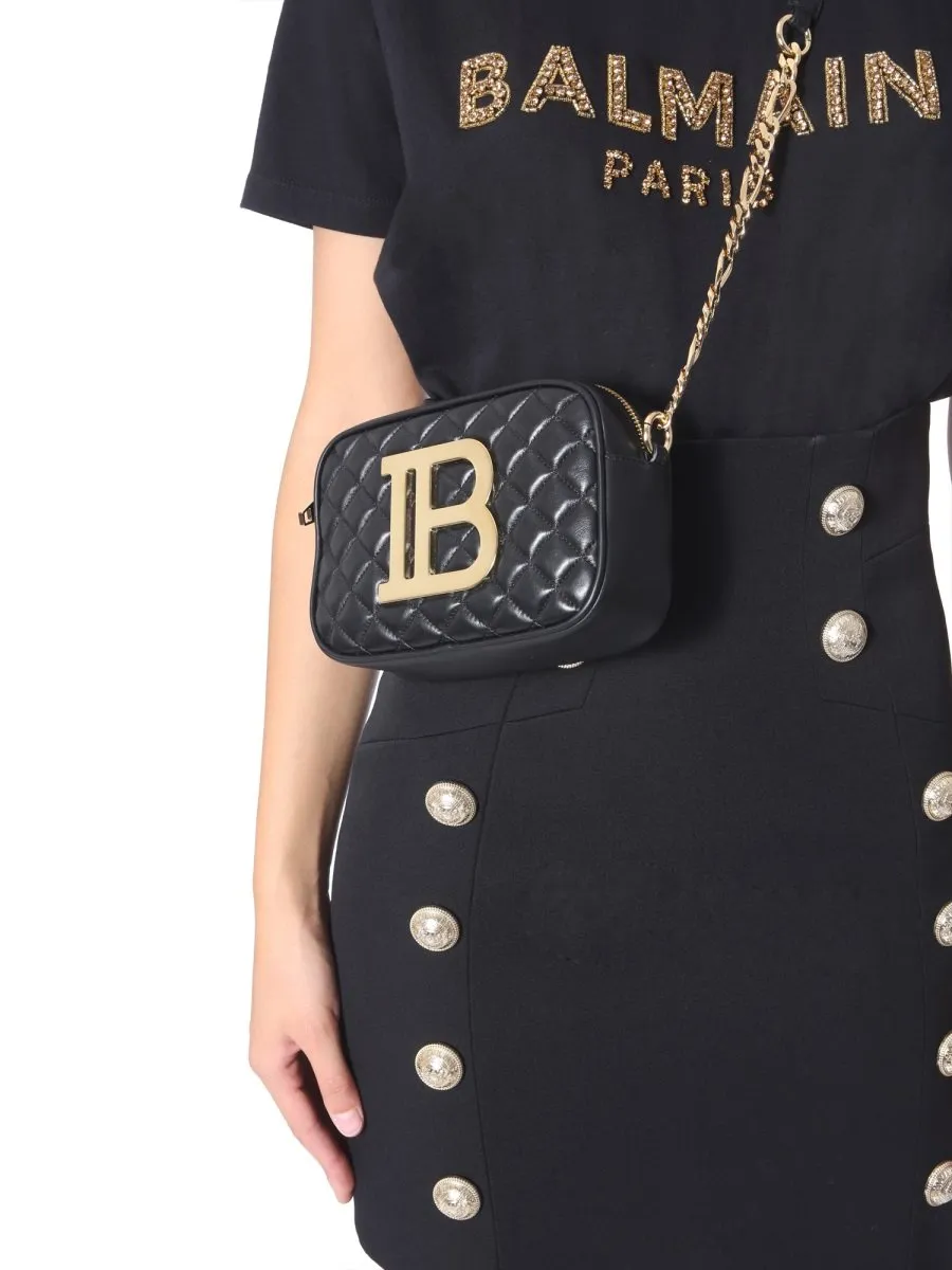 Balmain Quilted Logo Camera Bag