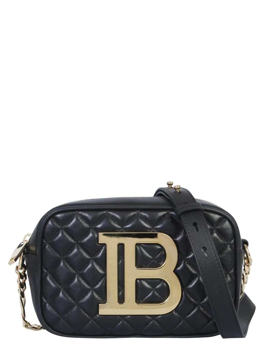 Balmain Quilted Logo Camera Bag