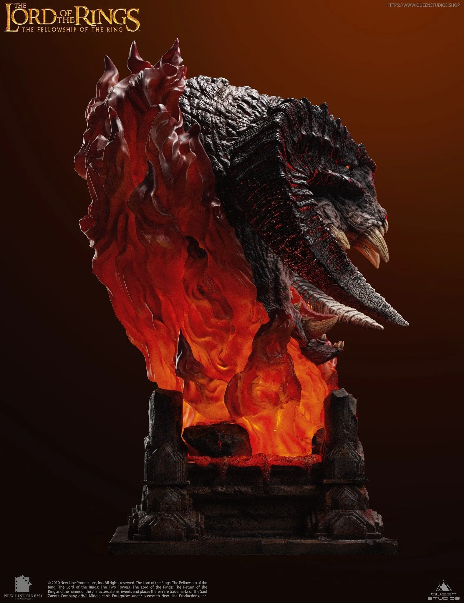 Balrog Bust POLDA Edition (LARGE SCALE) WITH Base