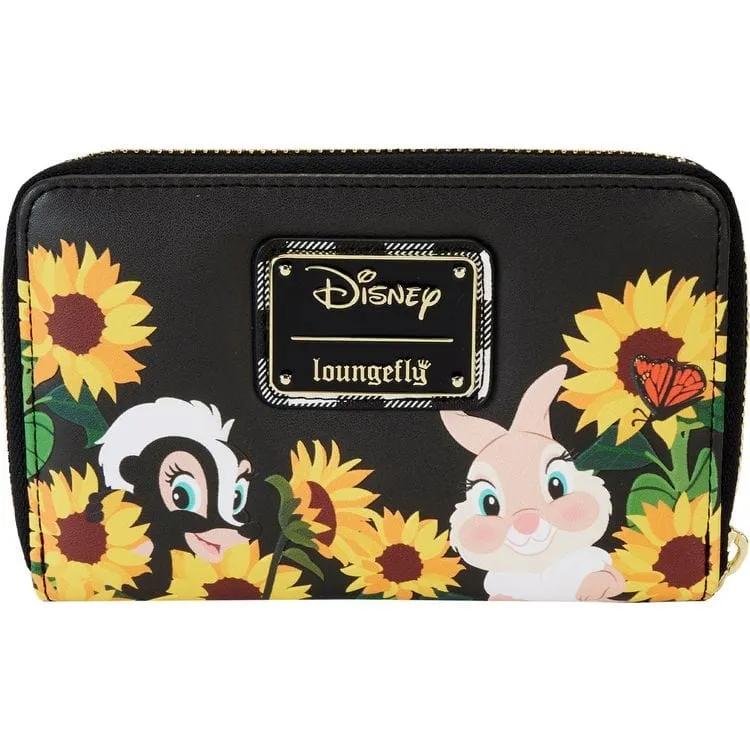 Bambi Sunflower Friends Zip Around Wallet
