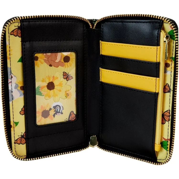 Bambi Sunflower Friends Zip Around Wallet