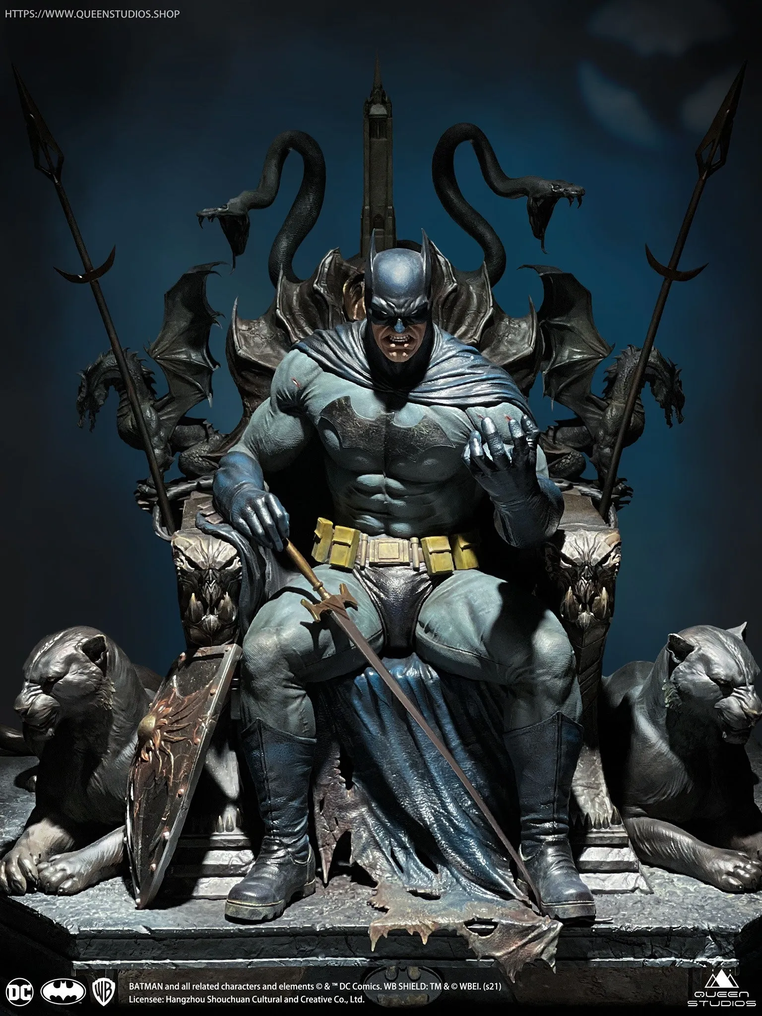 Batman on Throne REGULAR 1/4 Scale Statue