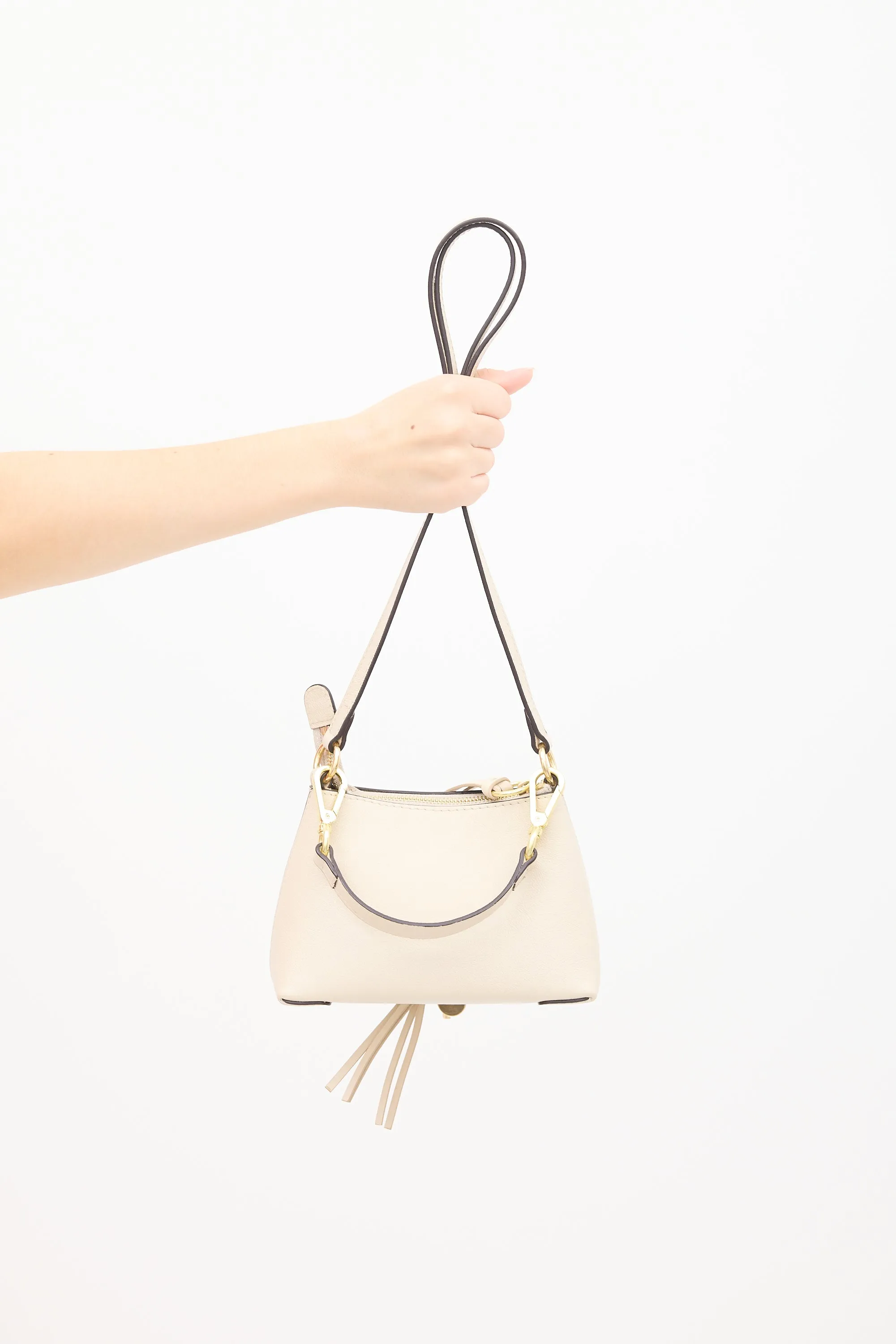 Beige Leather Joan Mini Bag