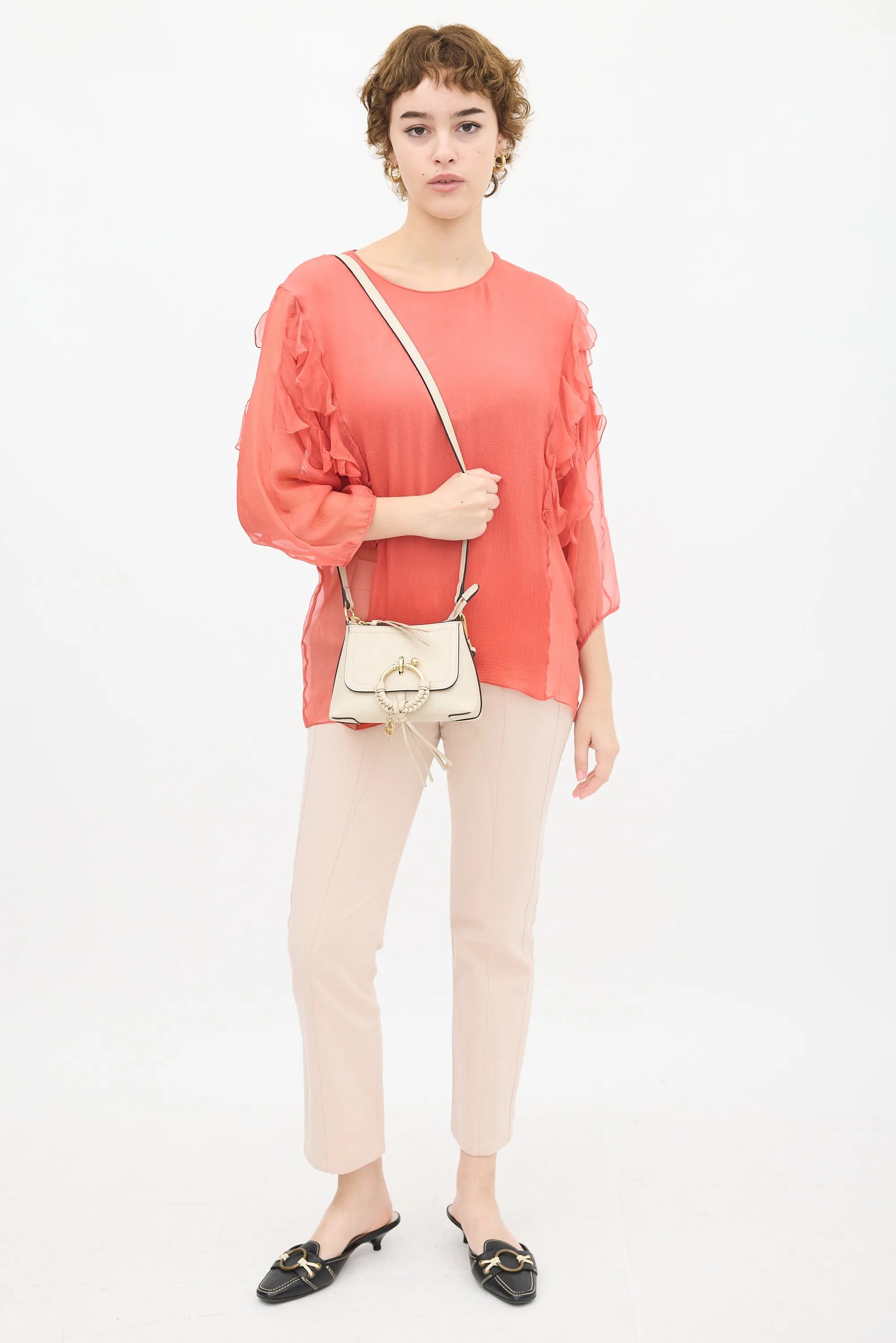 Beige Leather Joan Mini Bag
