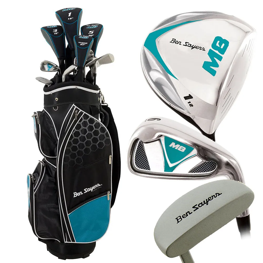 Ben Sayers M8 13-Piece Cart Bag Package Set - Sky Blue - Junior/Ladies