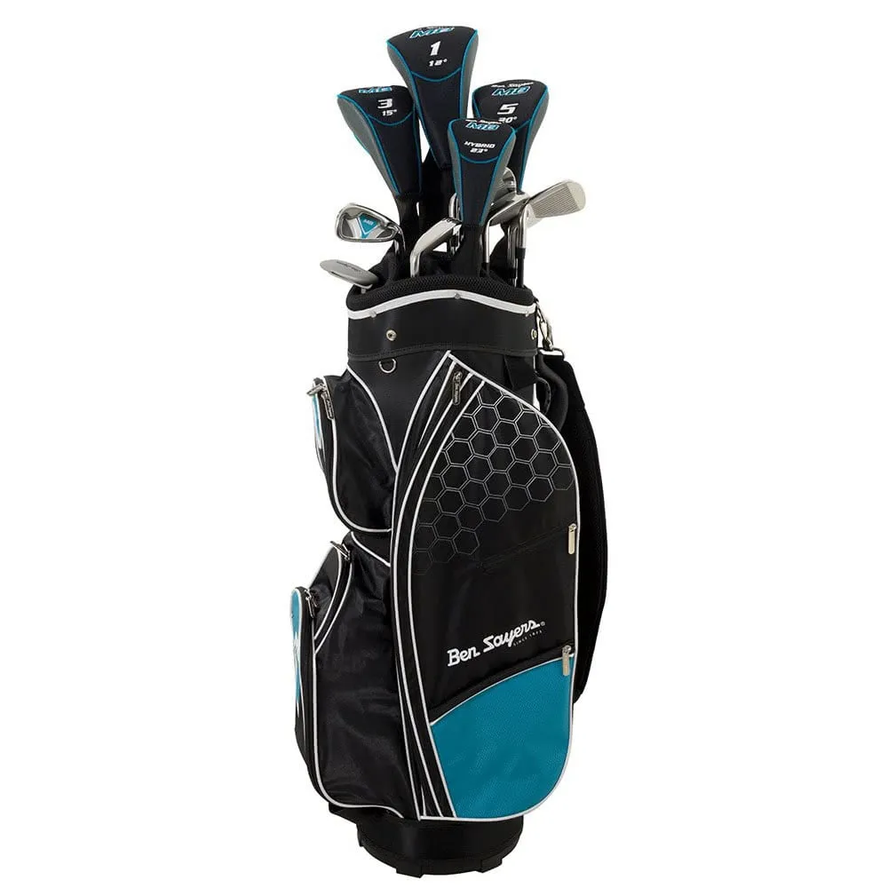 Ben Sayers M8 13-Piece Cart Bag Package Set - Sky Blue - Junior/Ladies