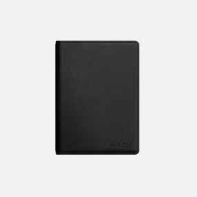 Bifold Card Wallet - Natural Genuine Leather - Black