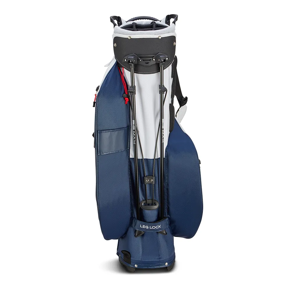 Big Max Dri Lite Hybrid Plus Stand Bag - White/Navy/Red