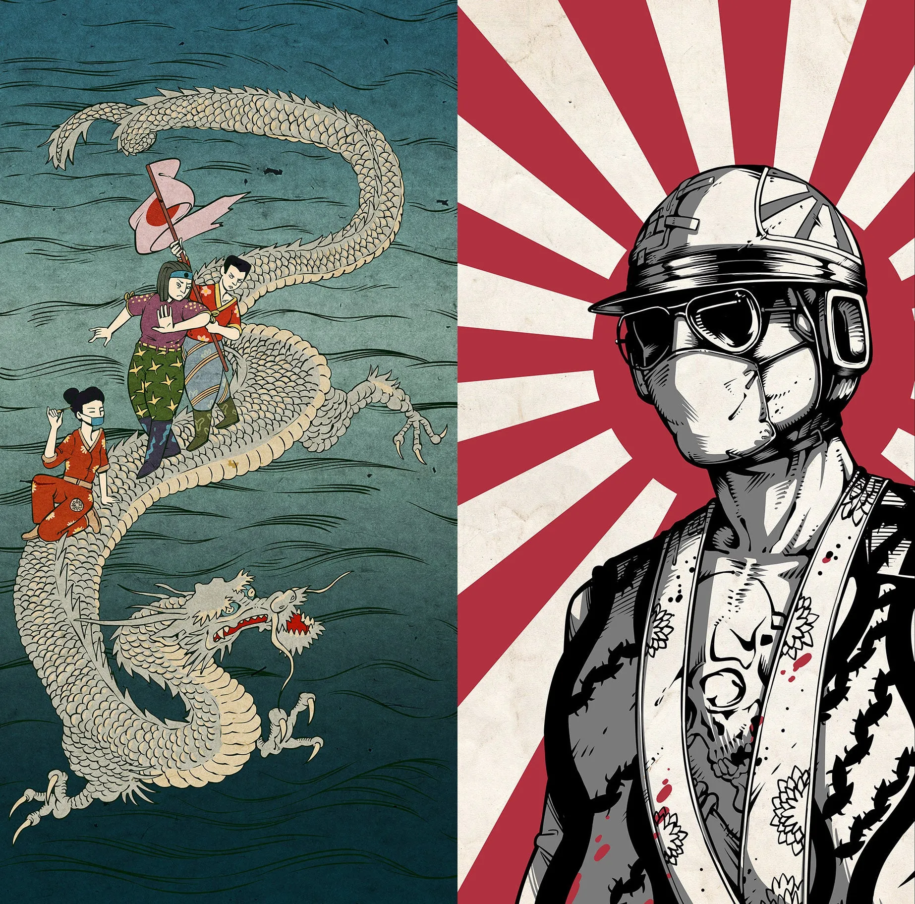 Black Emperor side art prints