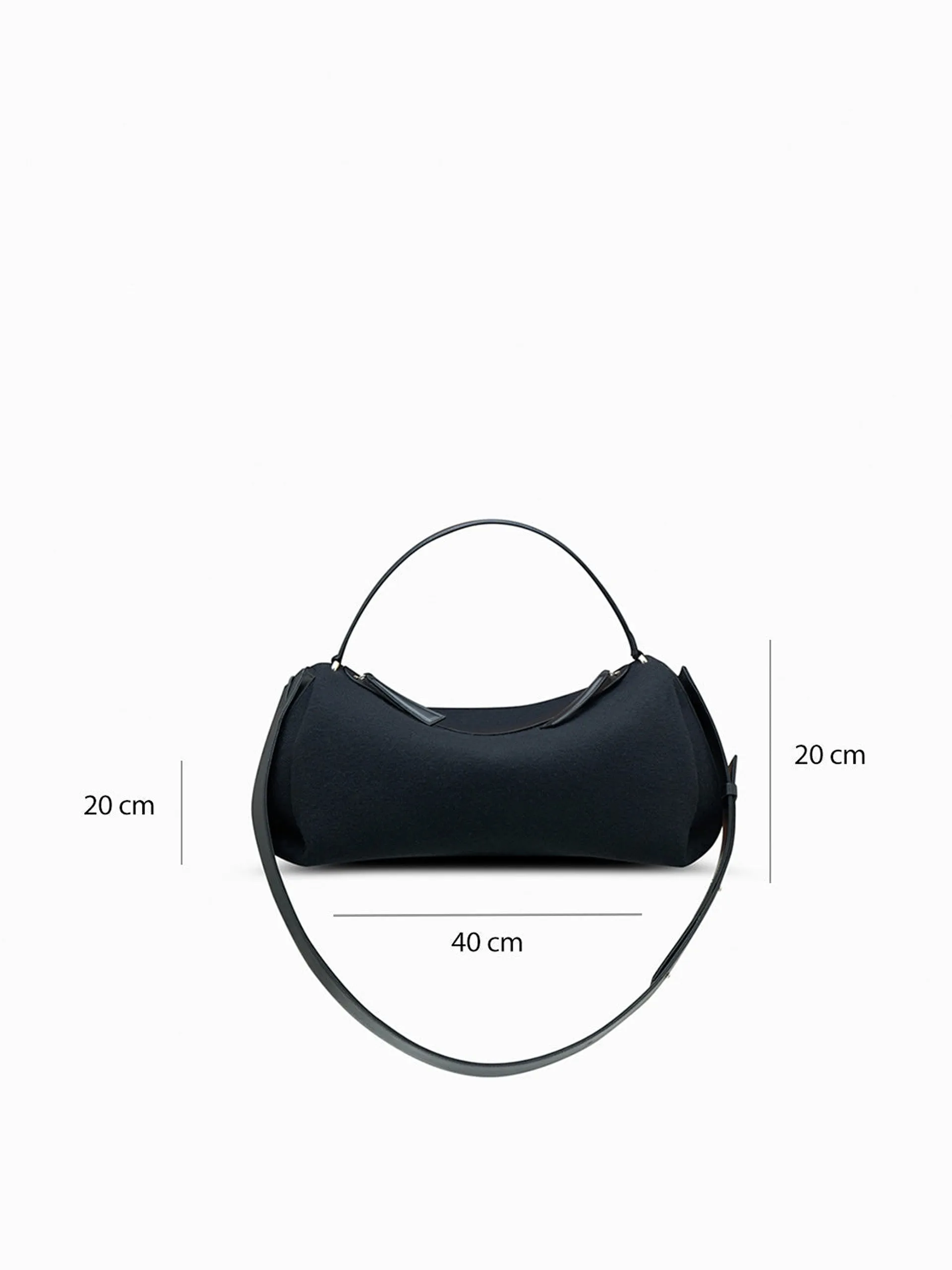 Black Scorpius crossbody bag