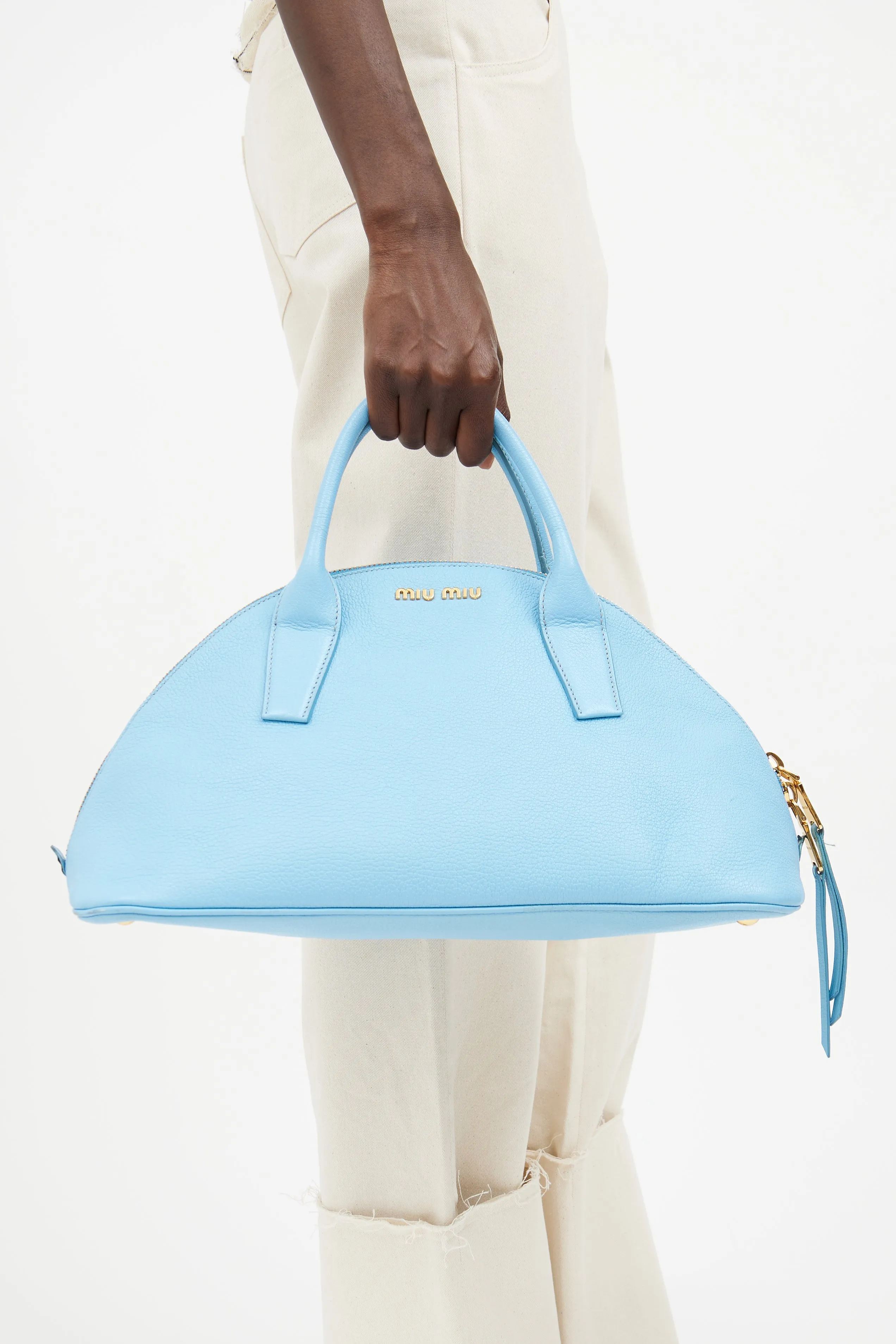 Blue 2Way Boston Bag