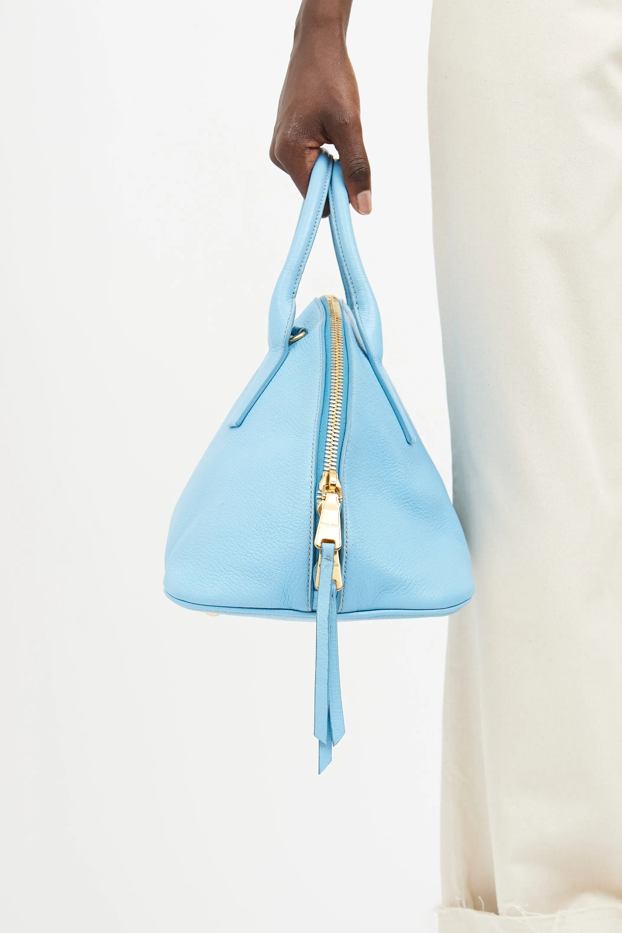 Blue 2Way Boston Bag