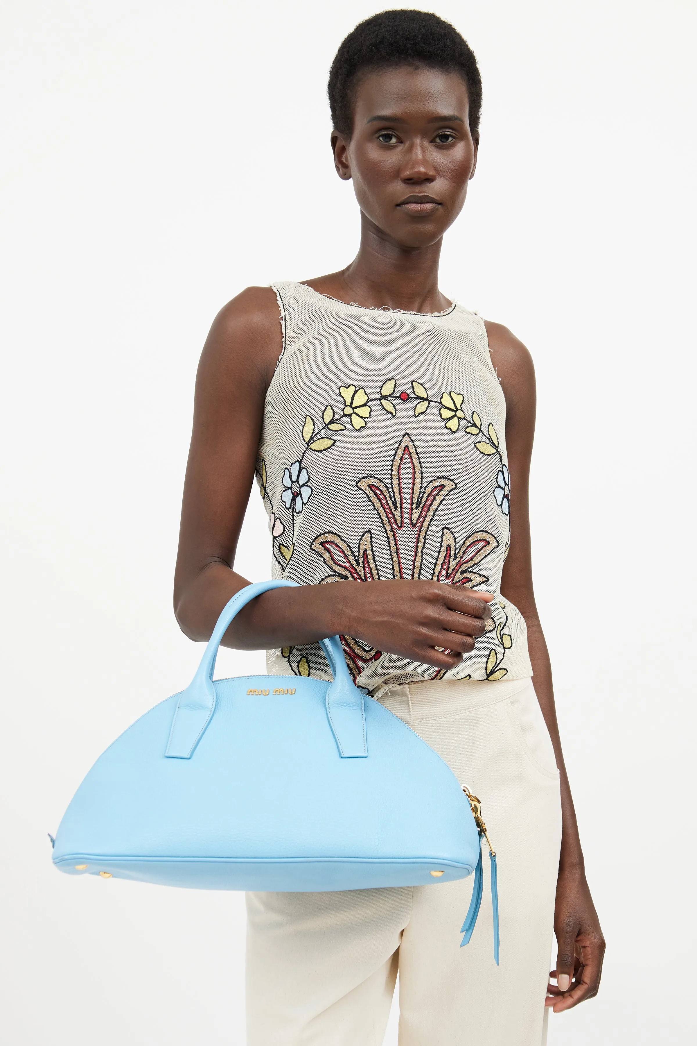 Blue 2Way Boston Bag