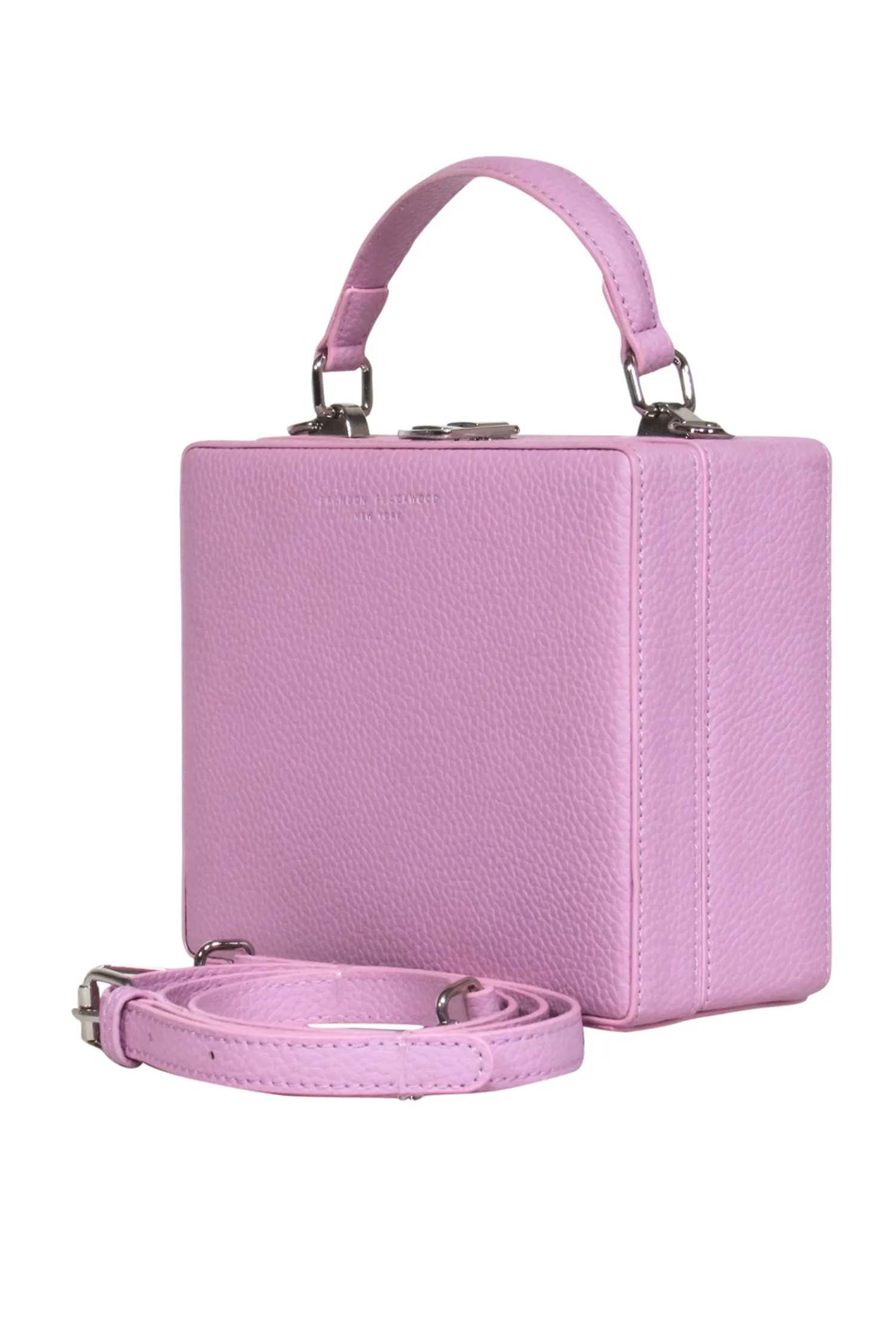Brandon Blackwood - Lavender Leather Kendrick Trunk Crossbody Bag