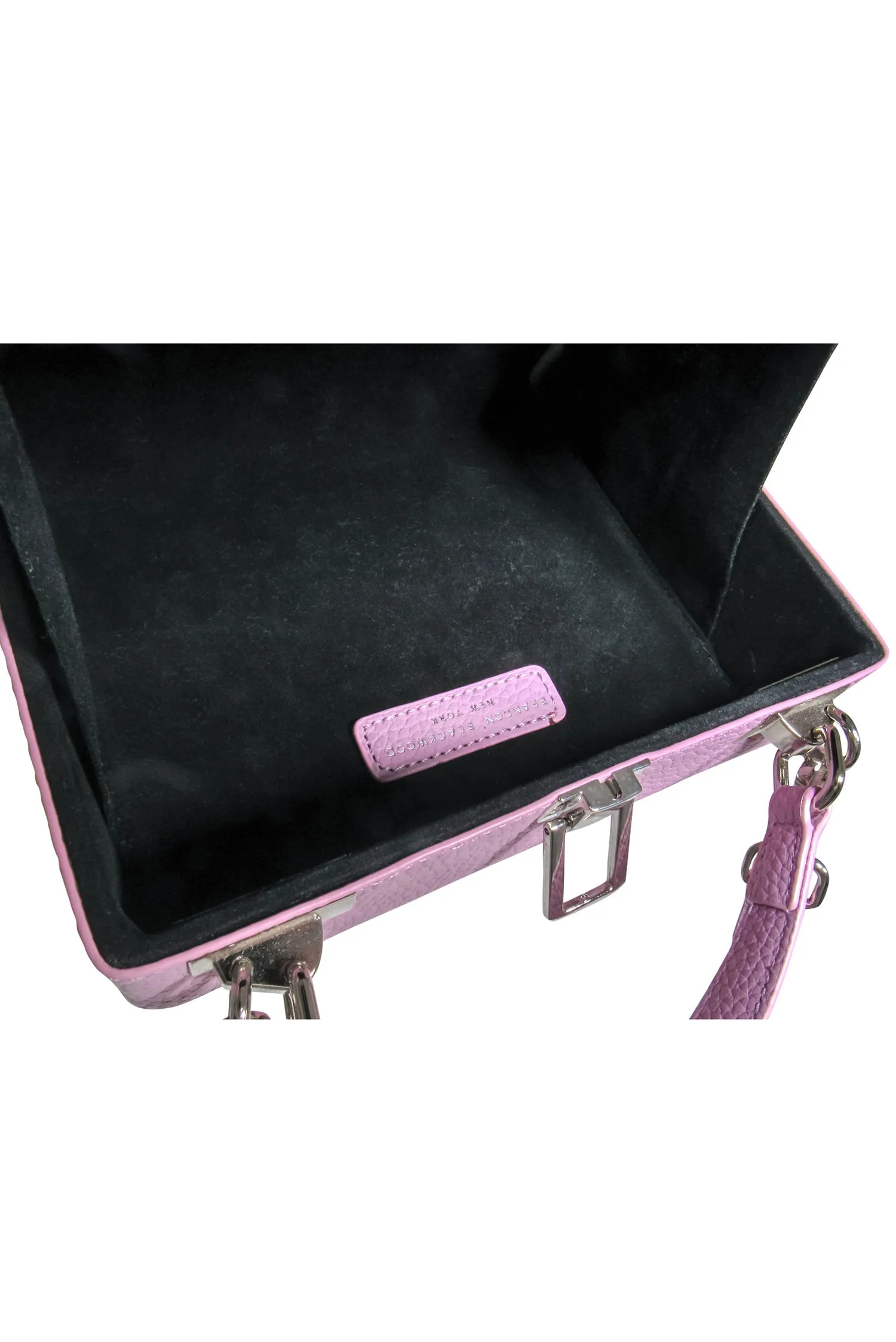 Brandon Blackwood - Lavender Leather Kendrick Trunk Crossbody Bag