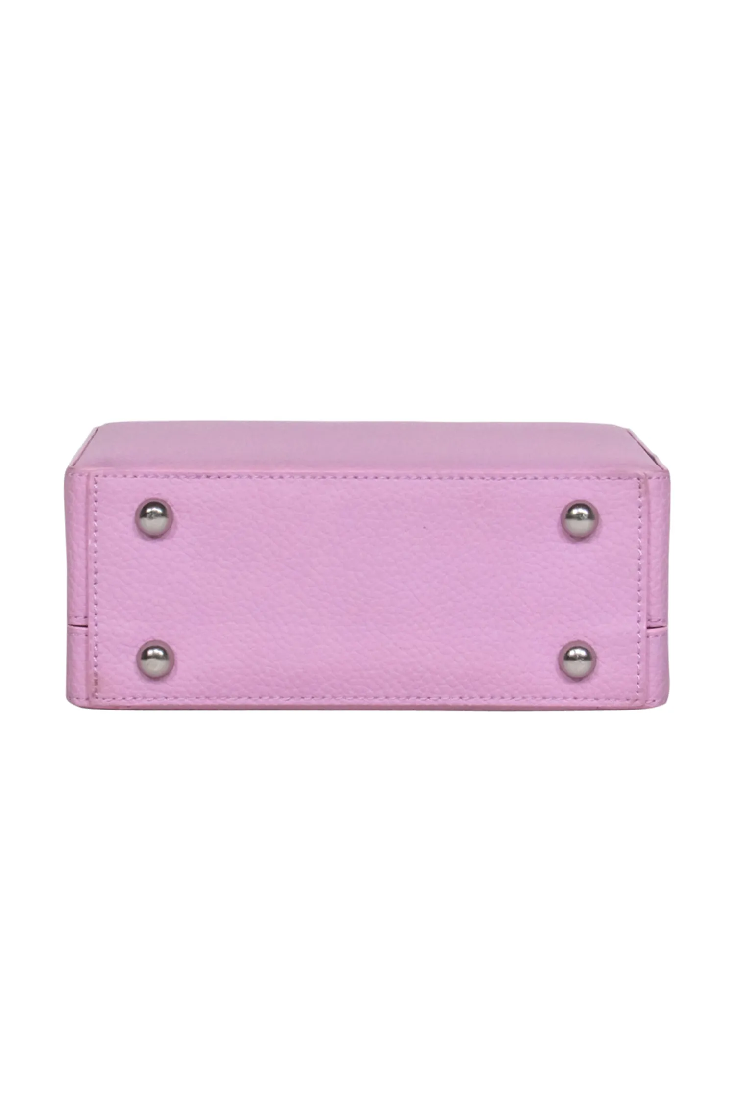 Brandon Blackwood - Lavender Leather Kendrick Trunk Crossbody Bag