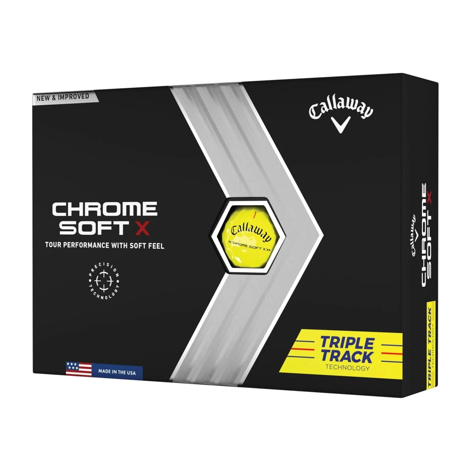 Callaway Chrome Soft X 22 Triple Track Golf Balls 12pk White