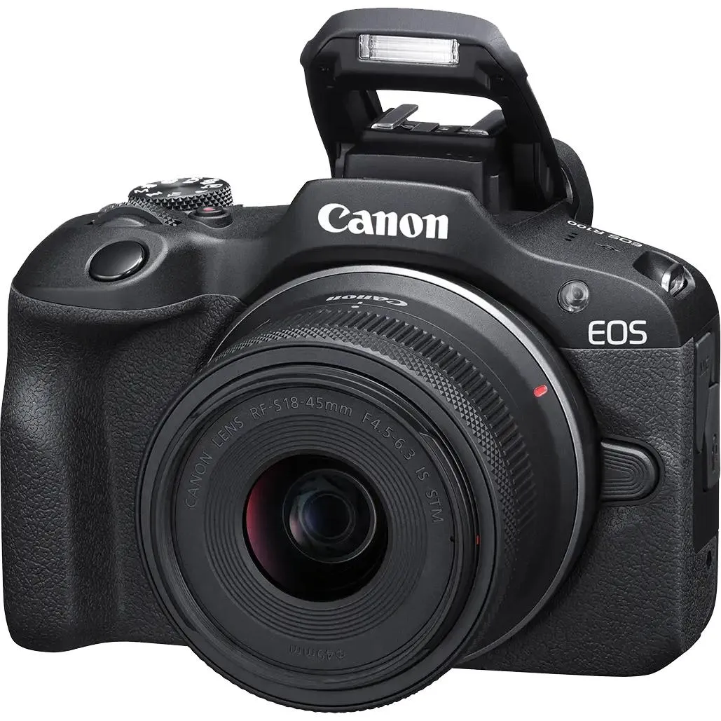 Canon EOS R100 RF-S18-45mm F4.5-6.3 IS STM 24.1-MP Mirrorless Camera EOS R100 18-45mm STM KIT