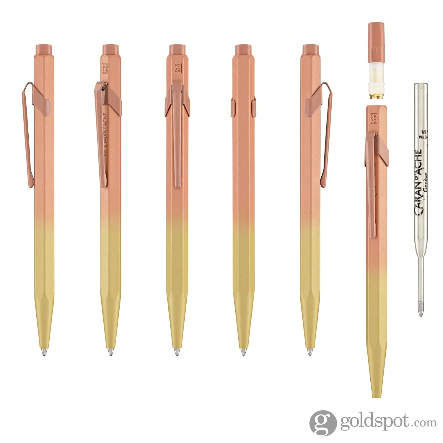 Caran d'Ache 849 Claim Your Style Ballpoint Pen in Sunstone Pink - Limited Edition 5