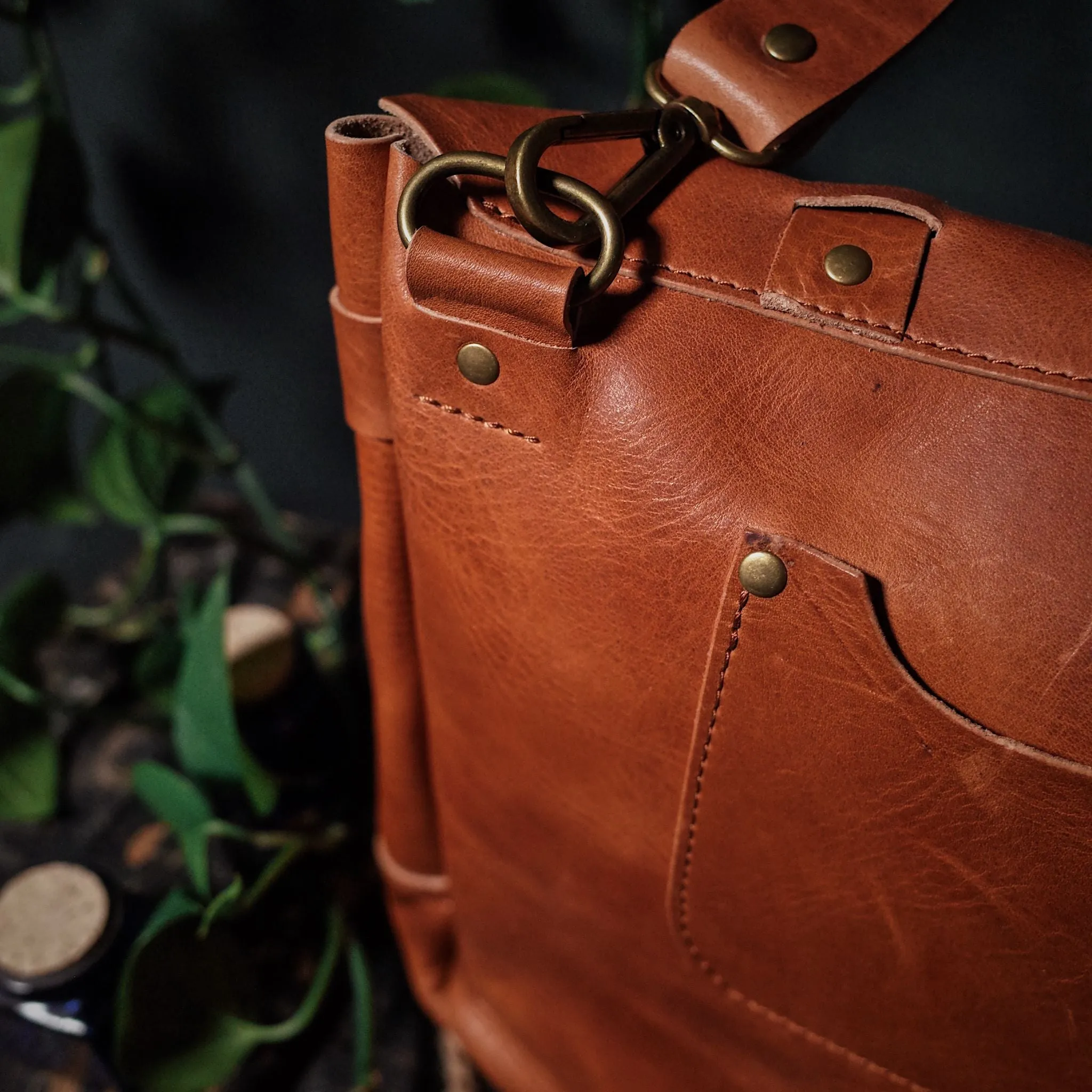 Champlain Leather Satchel – English Tan Edition