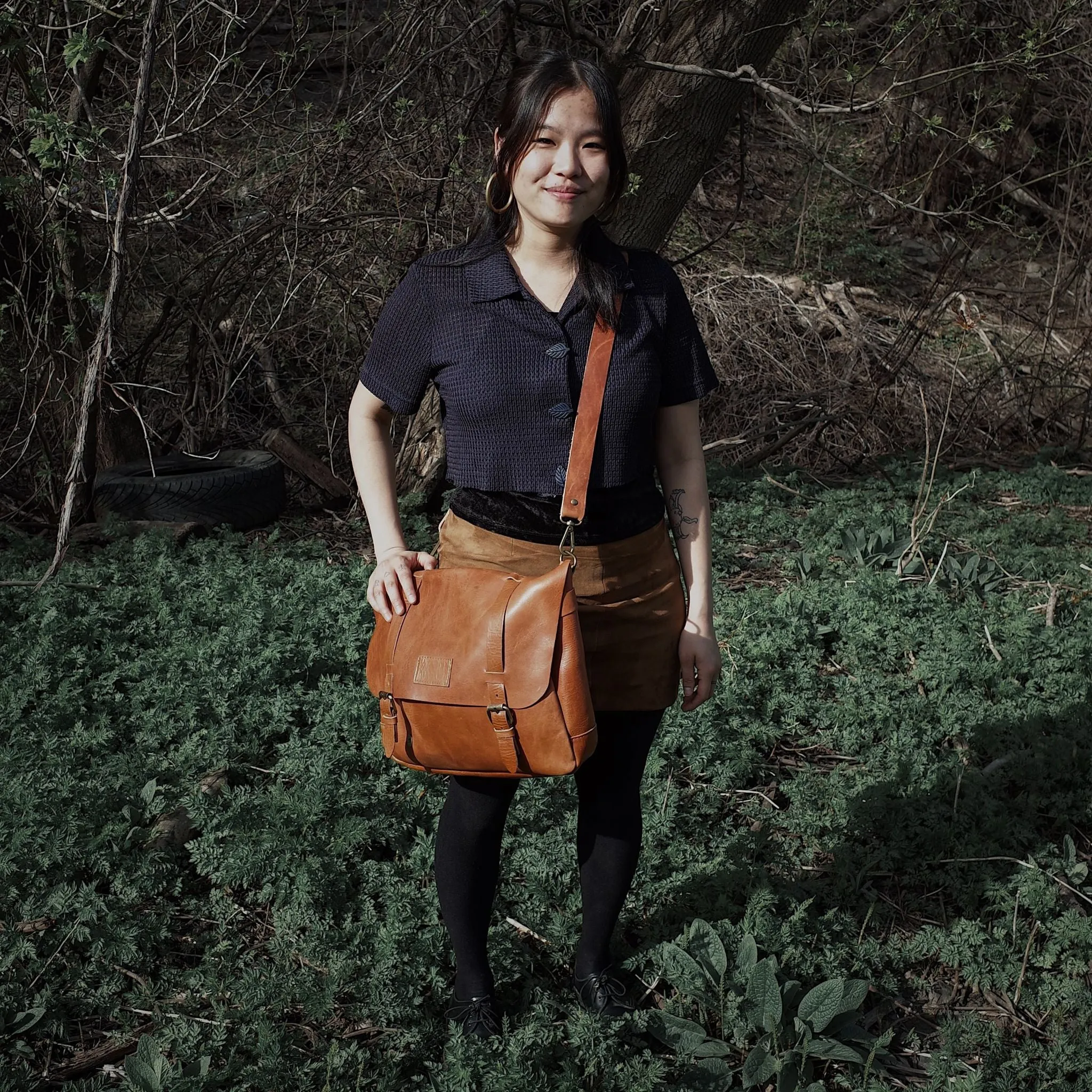 Champlain Leather Satchel – English Tan Edition