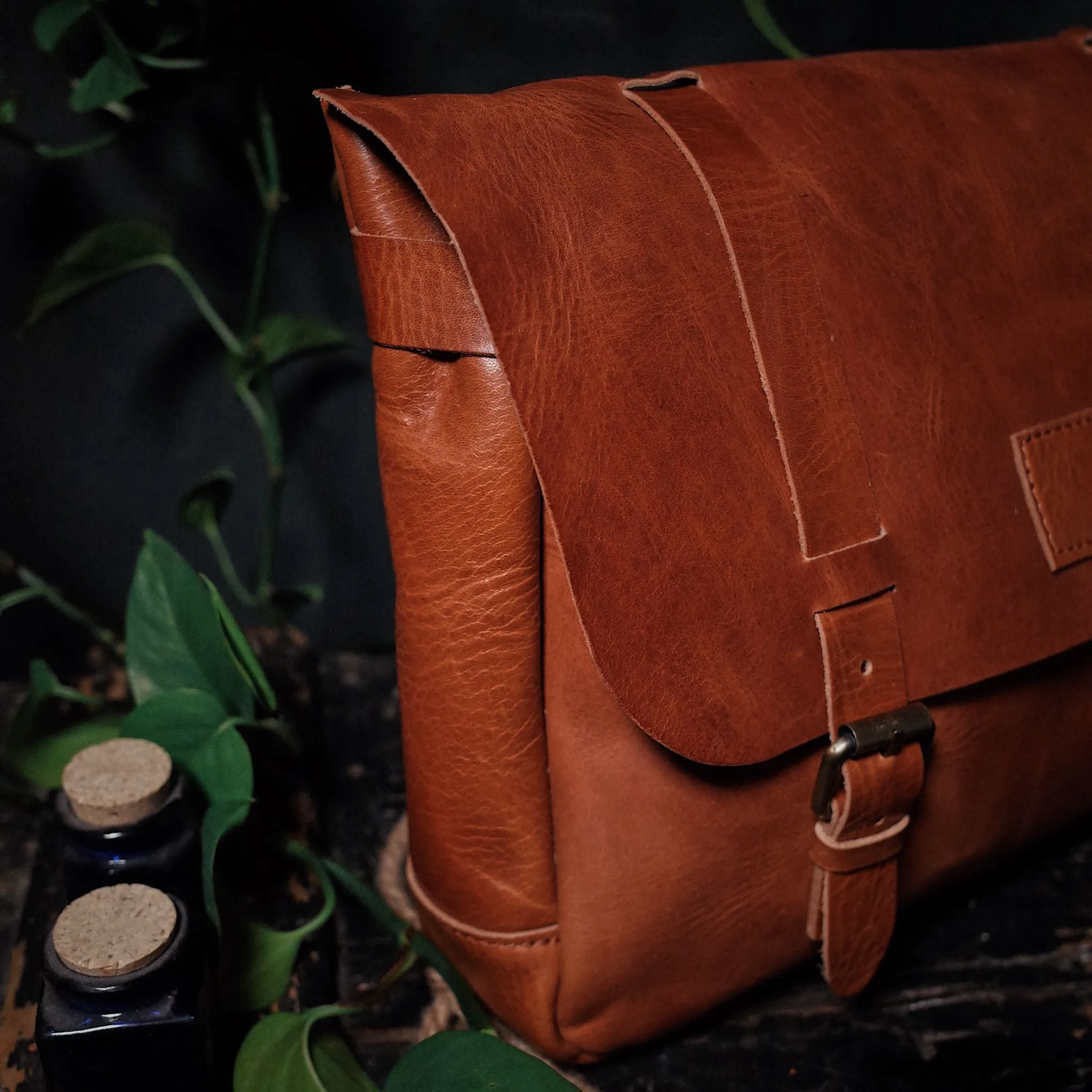 Champlain Leather Satchel – English Tan Edition