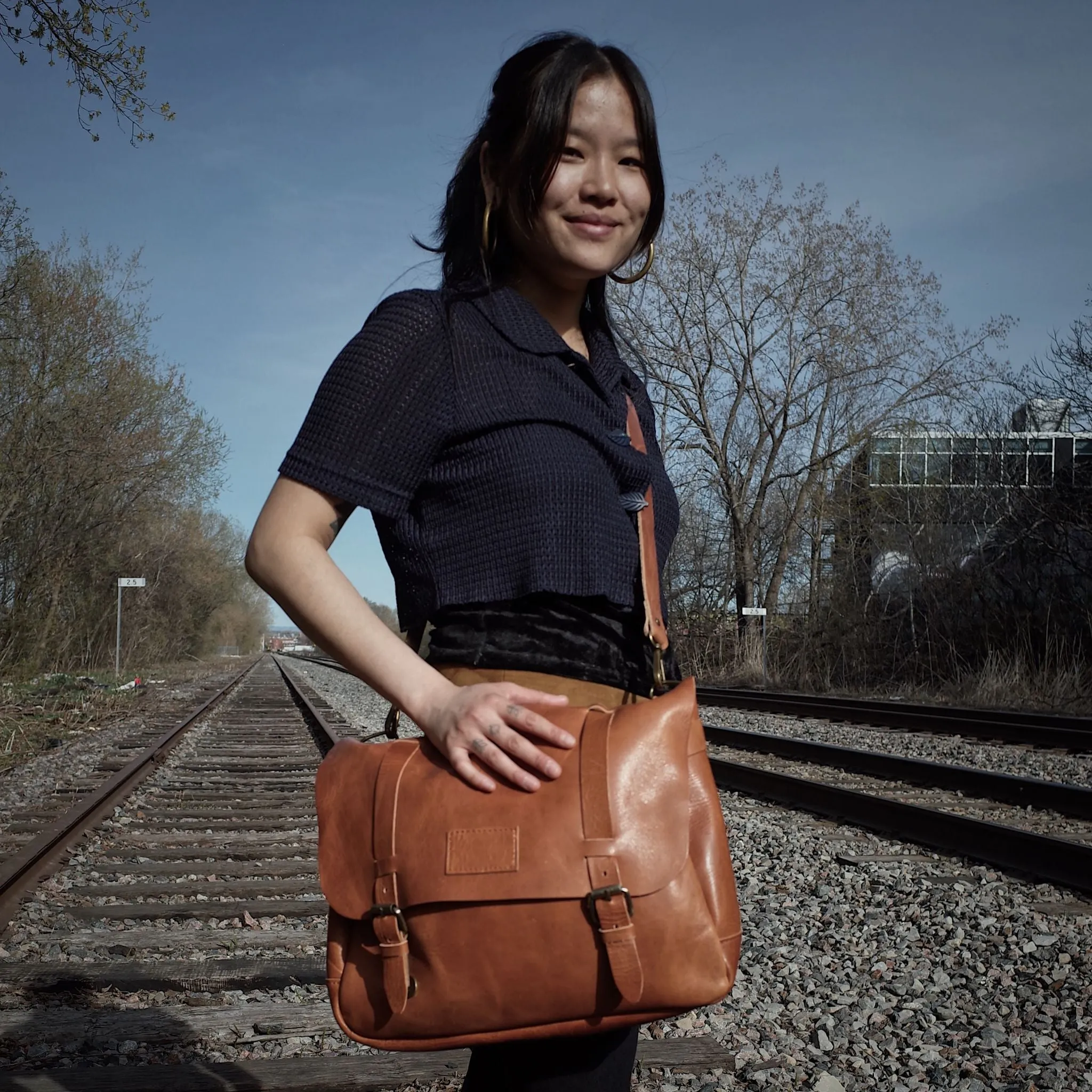 Champlain Leather Satchel – English Tan Edition