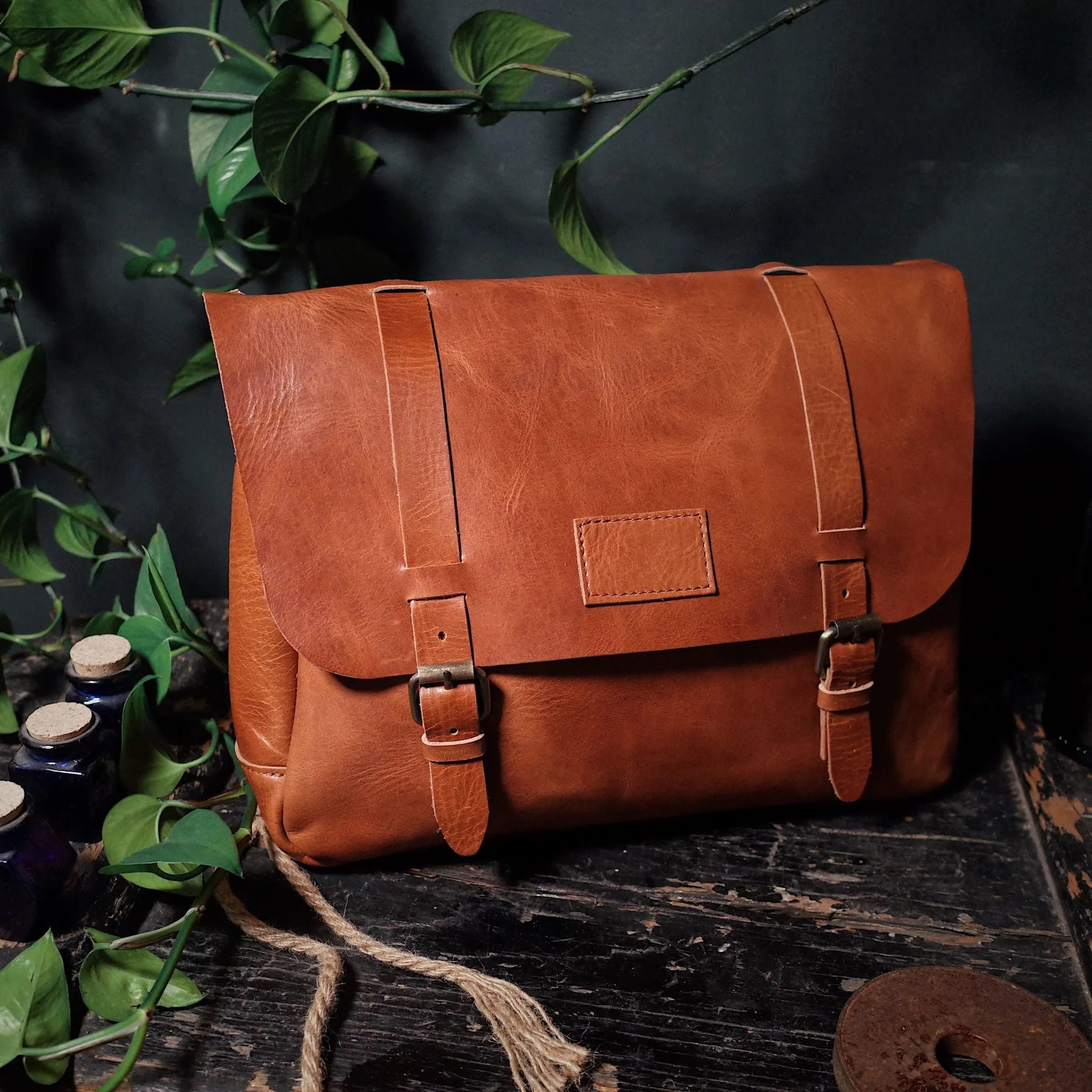 Champlain Leather Satchel – English Tan Edition