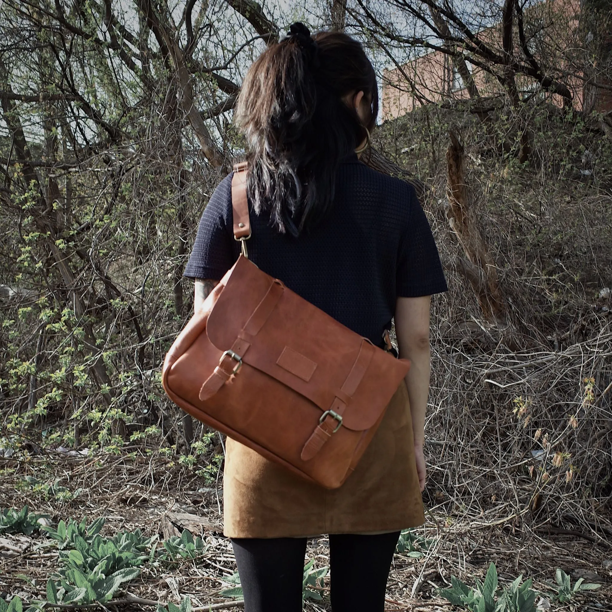 Champlain Leather Satchel – English Tan Edition