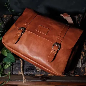 Champlain Leather Satchel – English Tan Edition