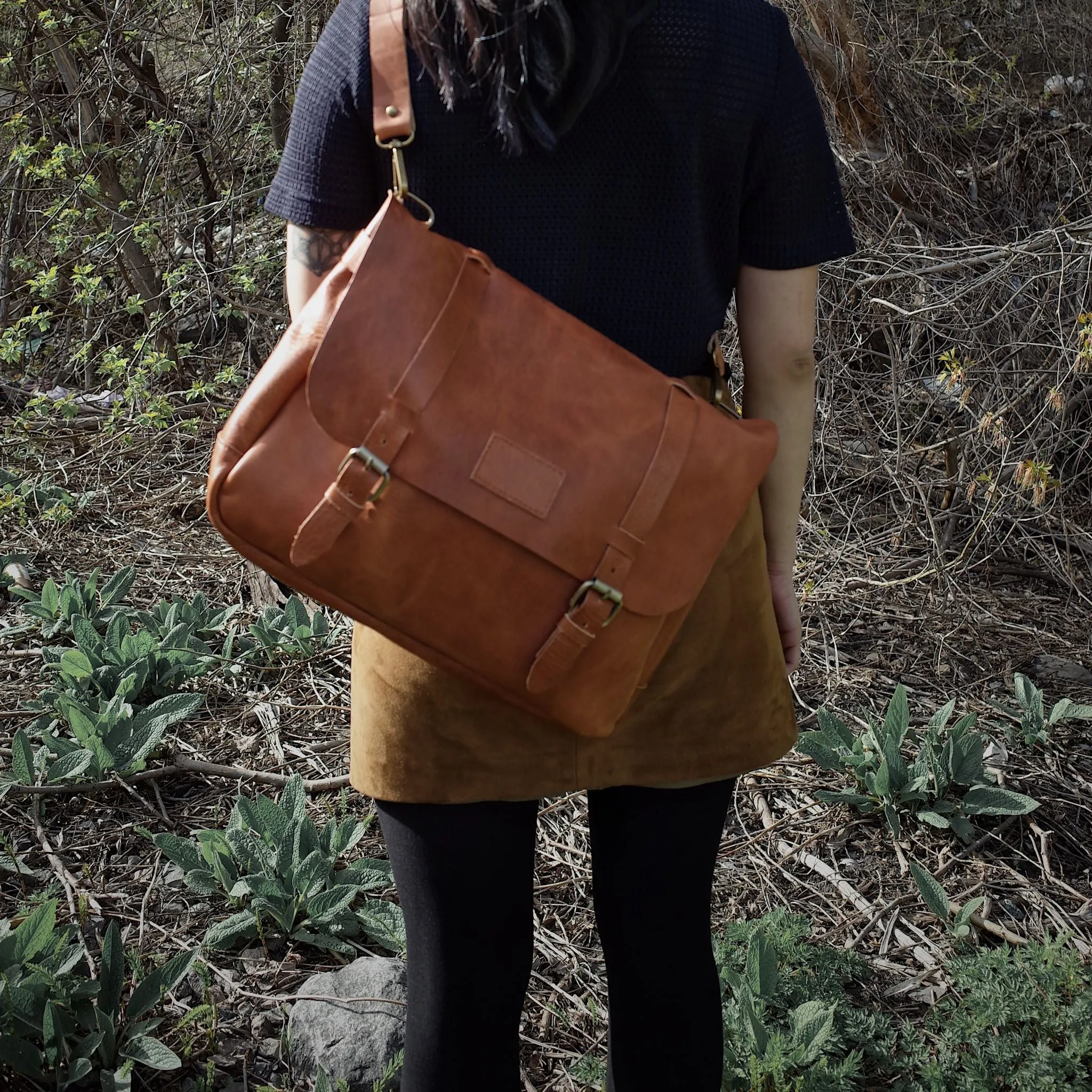 Champlain Leather Satchel – English Tan Edition